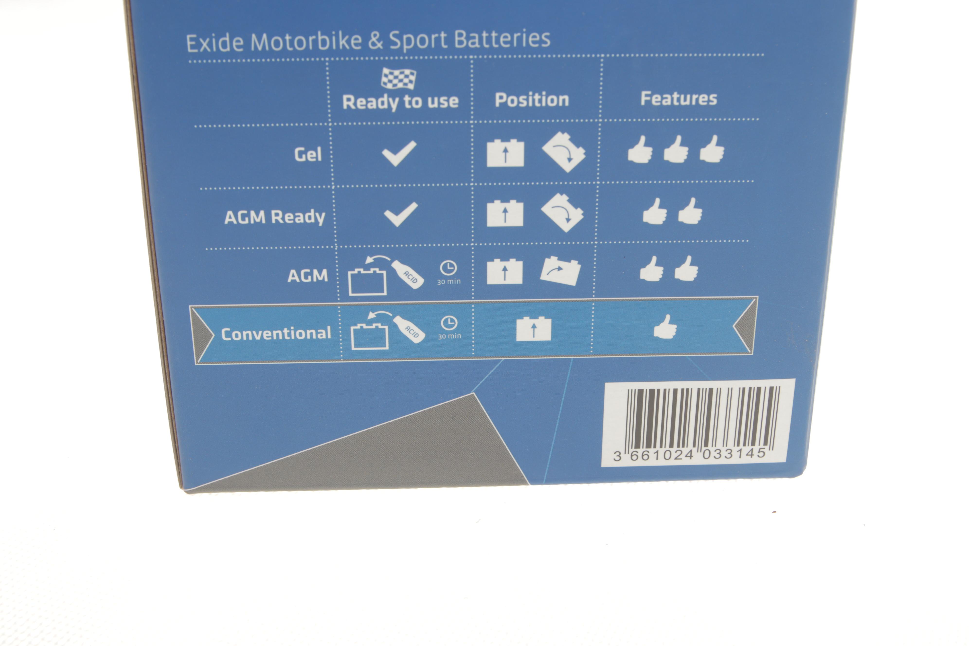 Акумуляторна батарея 4Ah/50A (120x70x92/+R/B0) (мото) (сухозаряджений)