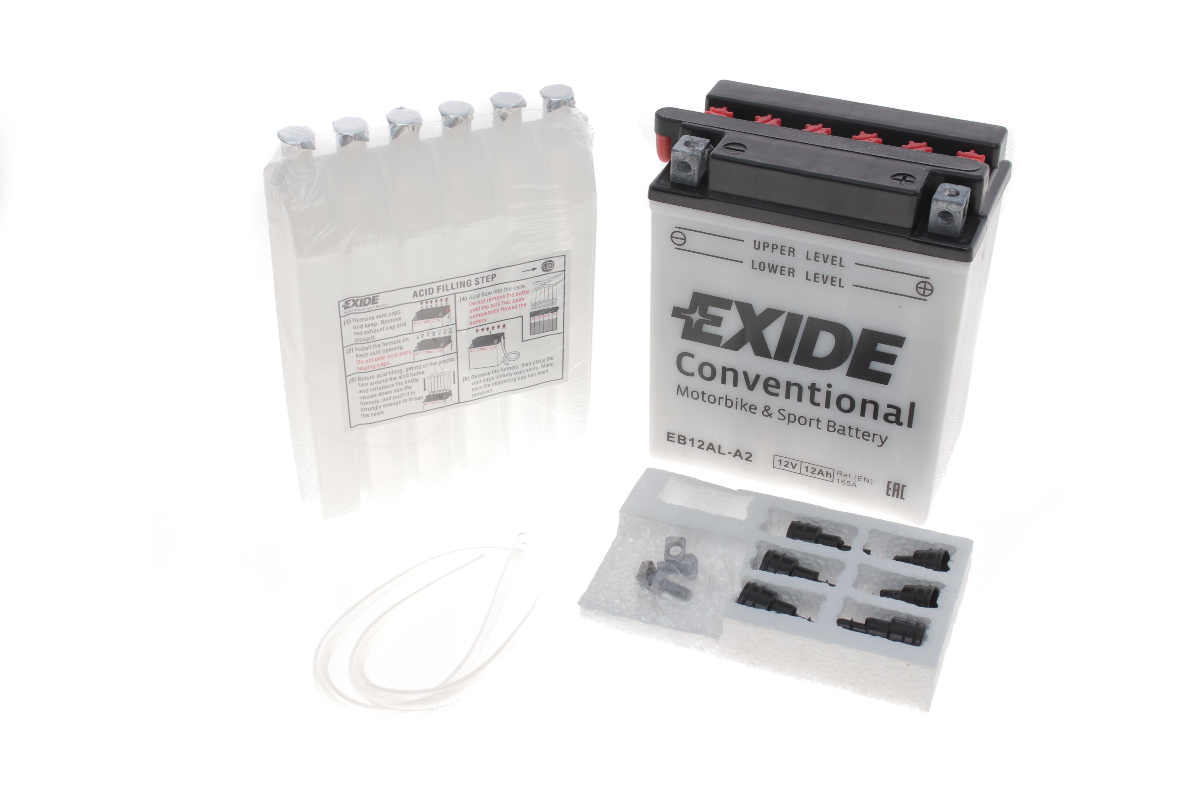 Акумуляторна батарея 12Ah/165A (134x80.1x160/+R/B0) (мото) (сухозаряджений)