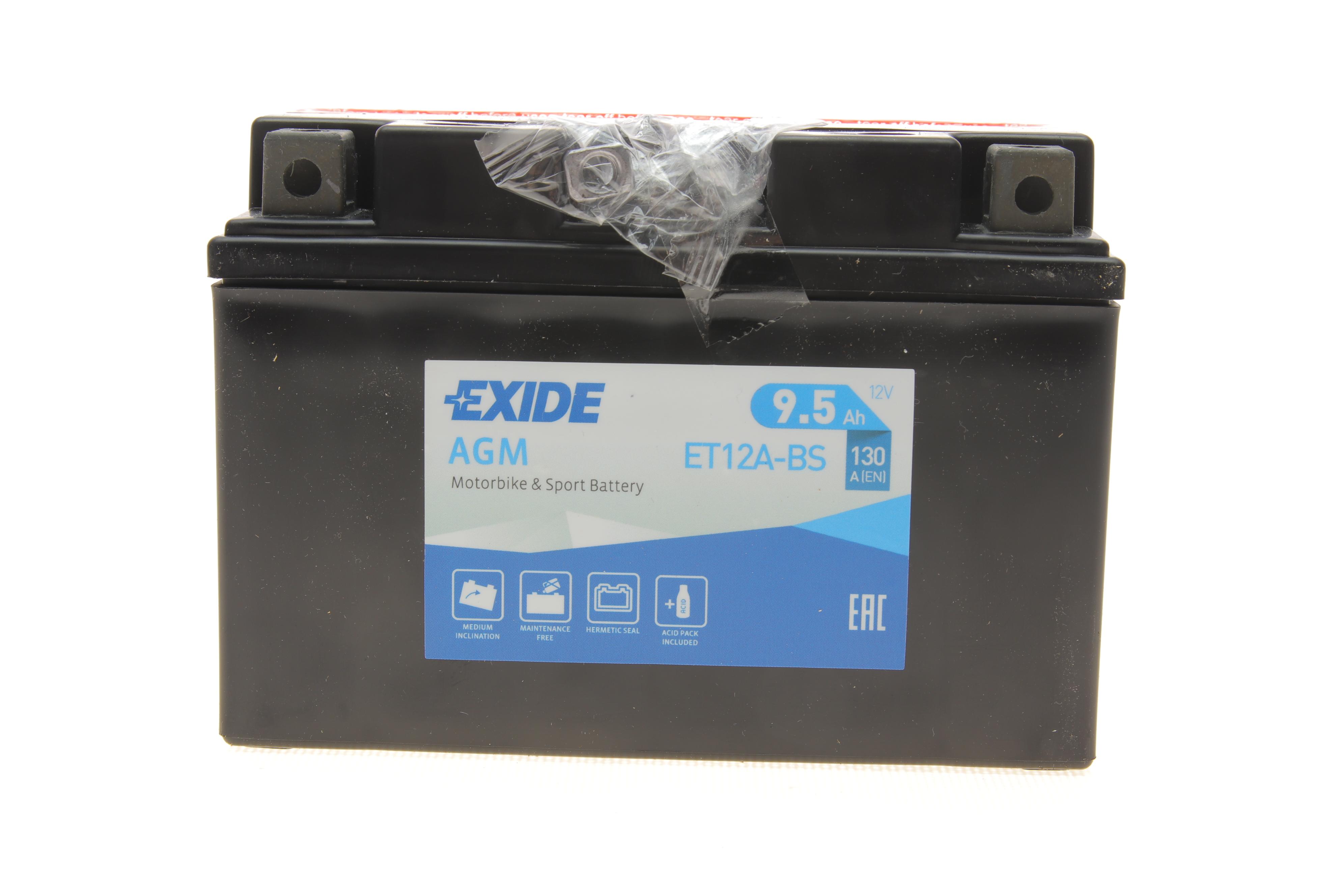 Акумуляторная батарея 9.5Ah/130A (150x87x105/+L/B0) (AGM) (мото) (сухозаряжений)