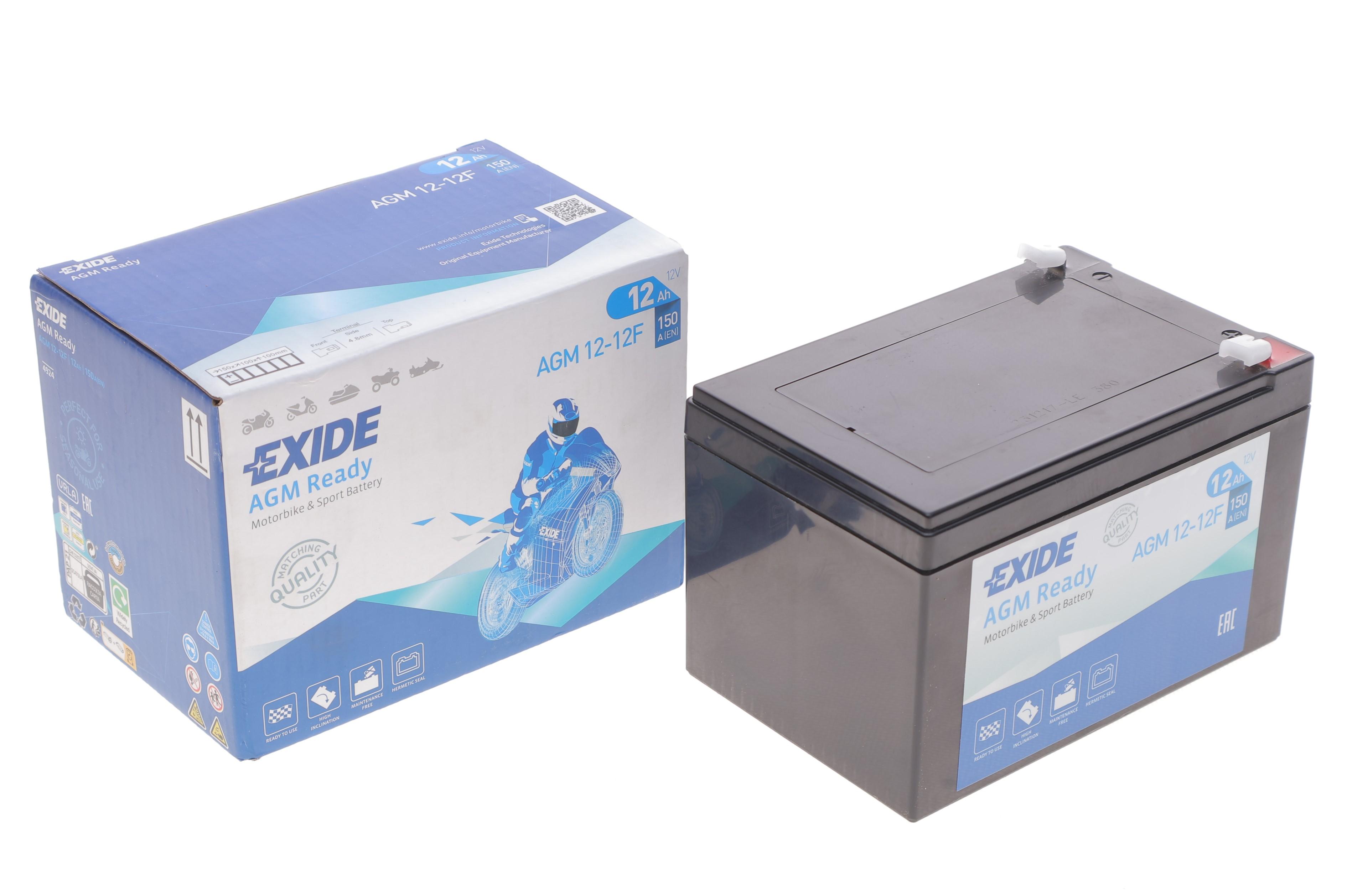 Акумуляторна батарея 12Ah/150A (150x100x100/+L/B0) (AGM) (мото)