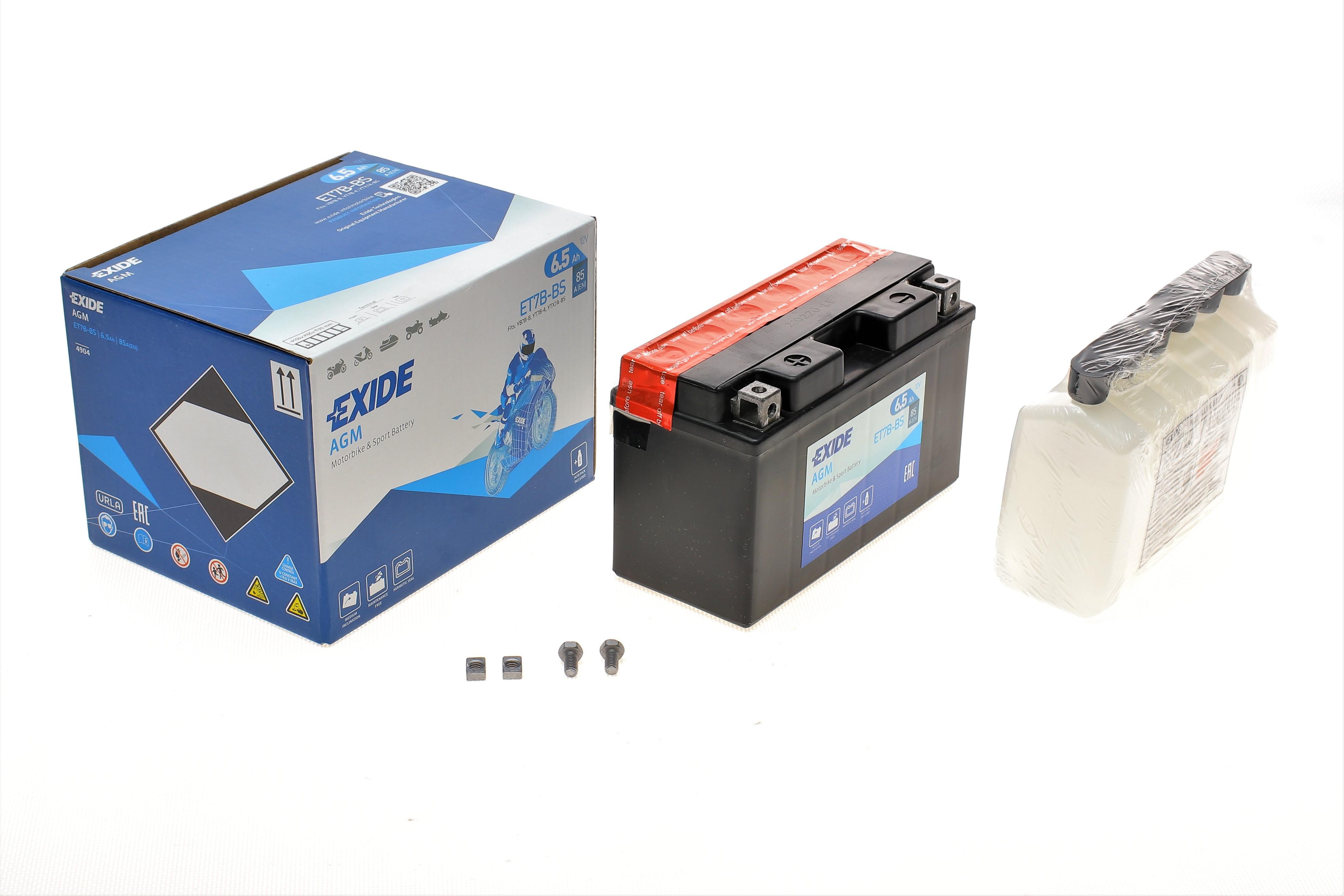 Акумуляторна батарея 6.5Ah/85A (150x65x93/+L/B0) (AGM) (мото) (сухозаряджений)