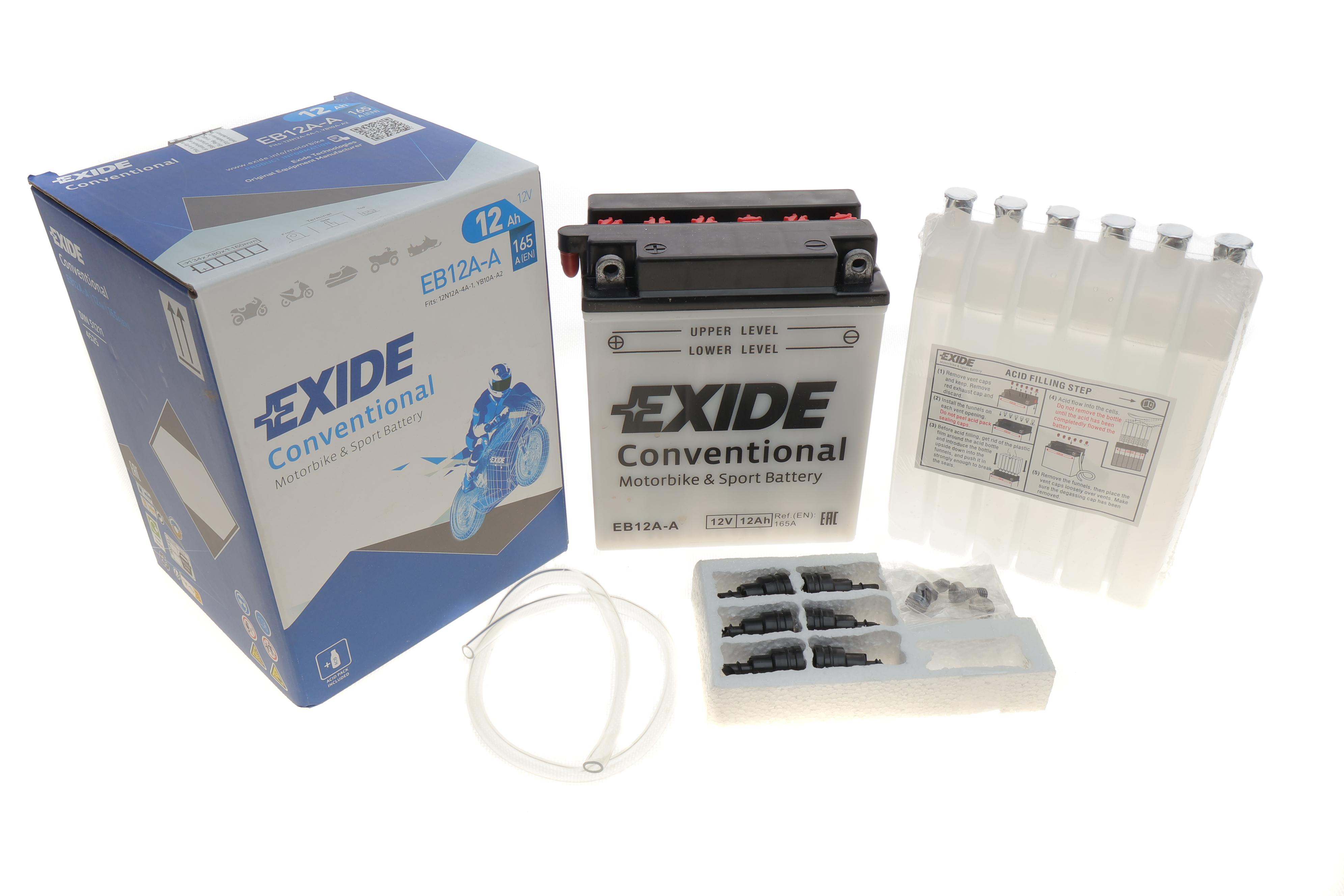 Акумуляторна батарея 12Ah/165A (134.1х80х160/+L/B0) (мото) (сухозаряджений)