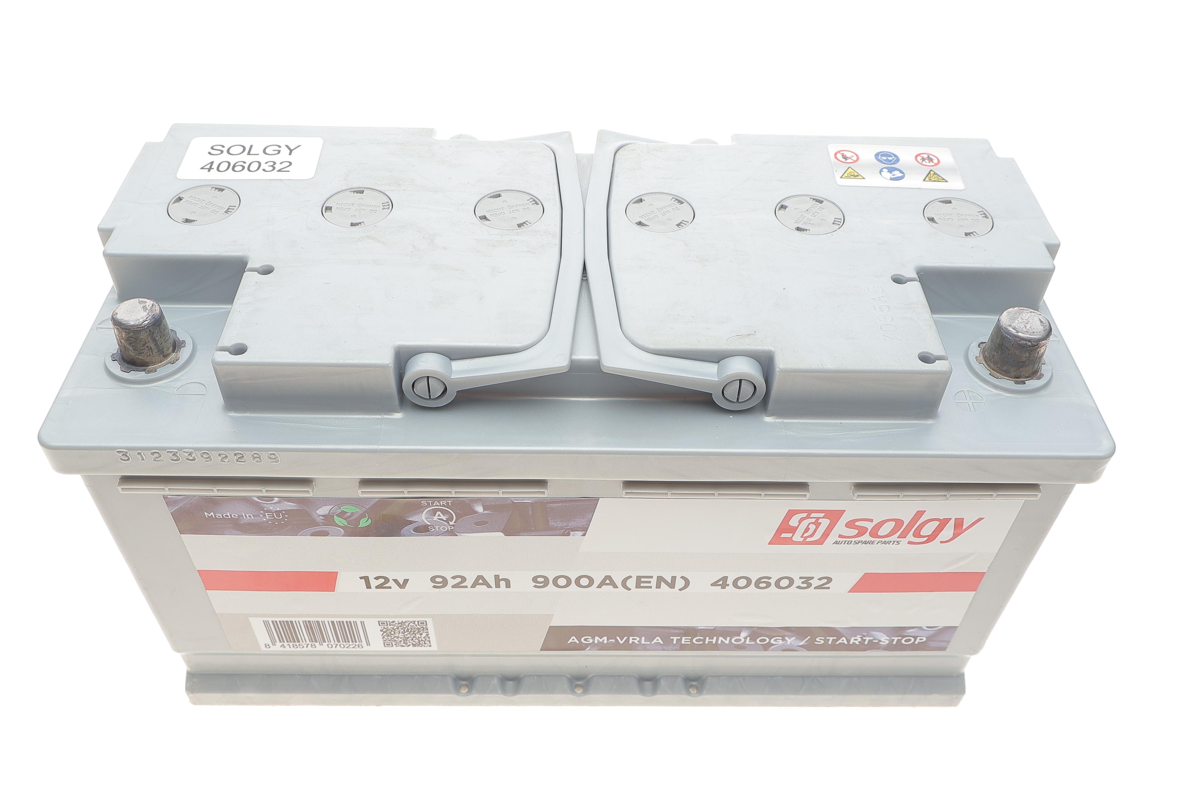 Акумуляторна батарея 92Ah/900A (353x175x190/+R/B13) (Start-Stop AGM)