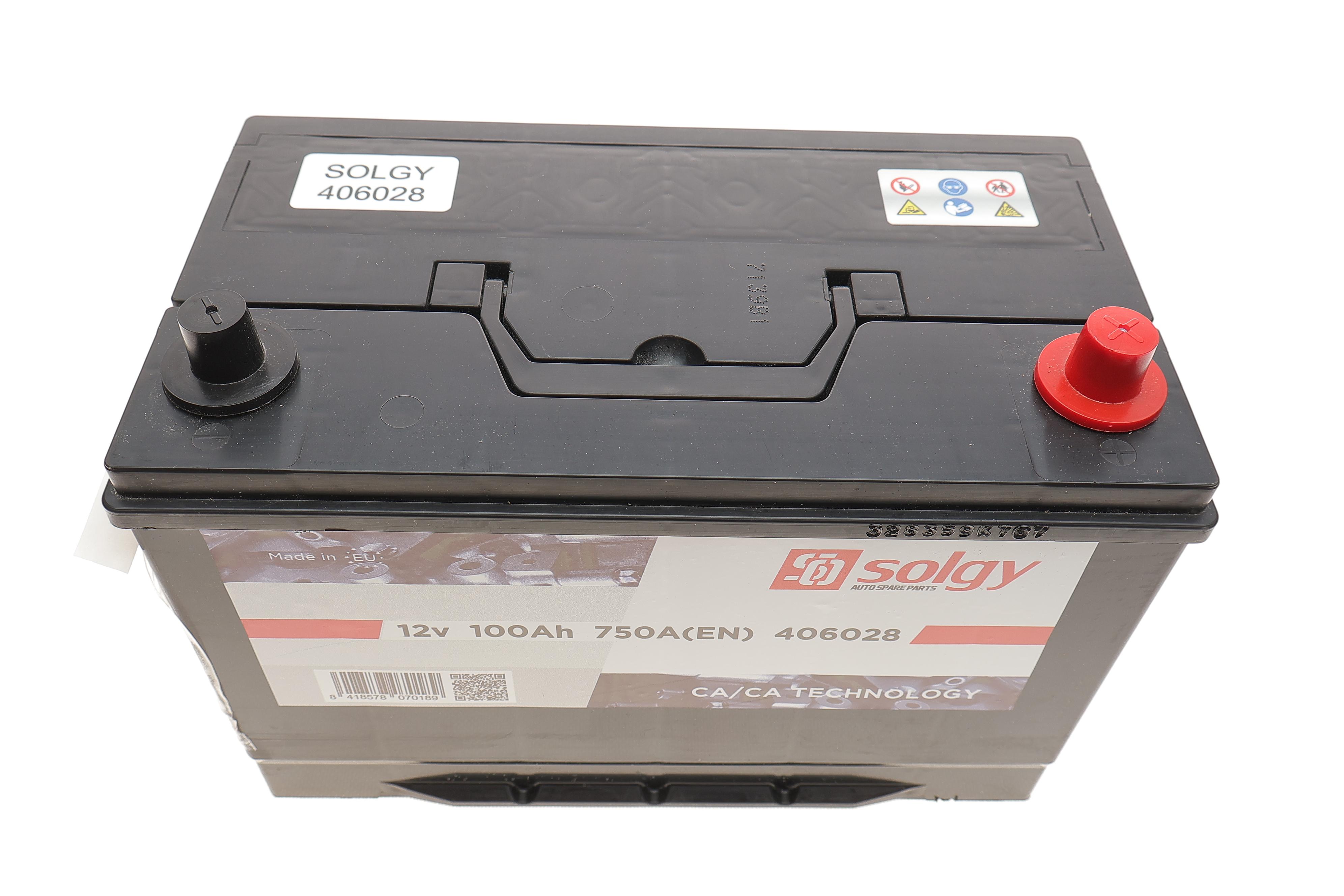 Акумуляторна батарея 100Ah/750A (303x175x227/+R/B01) (Азія)