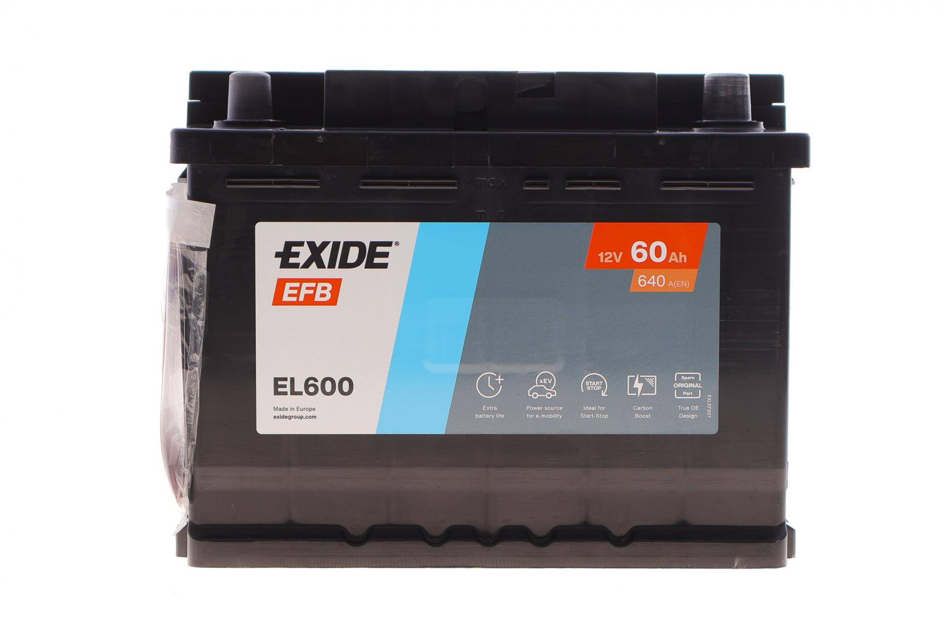 Акумуляторна батарея 60Ah/640A (242x175x190/+R/B13) (Start-Stop EFB)
