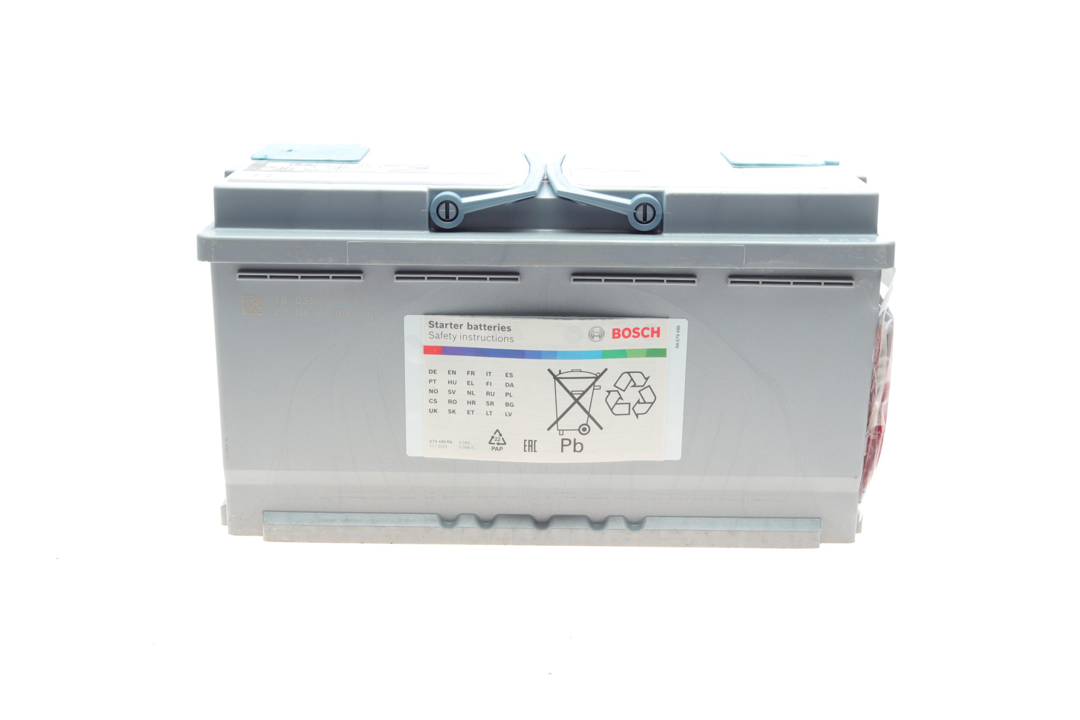 Акумуляторна батарея 95Ah/850A (353x175x190/+R/B13) (Start-Stop AGM)