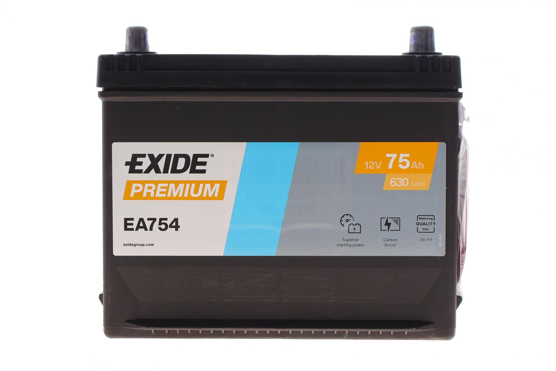 Акумуляторна батарея 75Ah/630A (270x172x222/+R/B01) Premium Азія