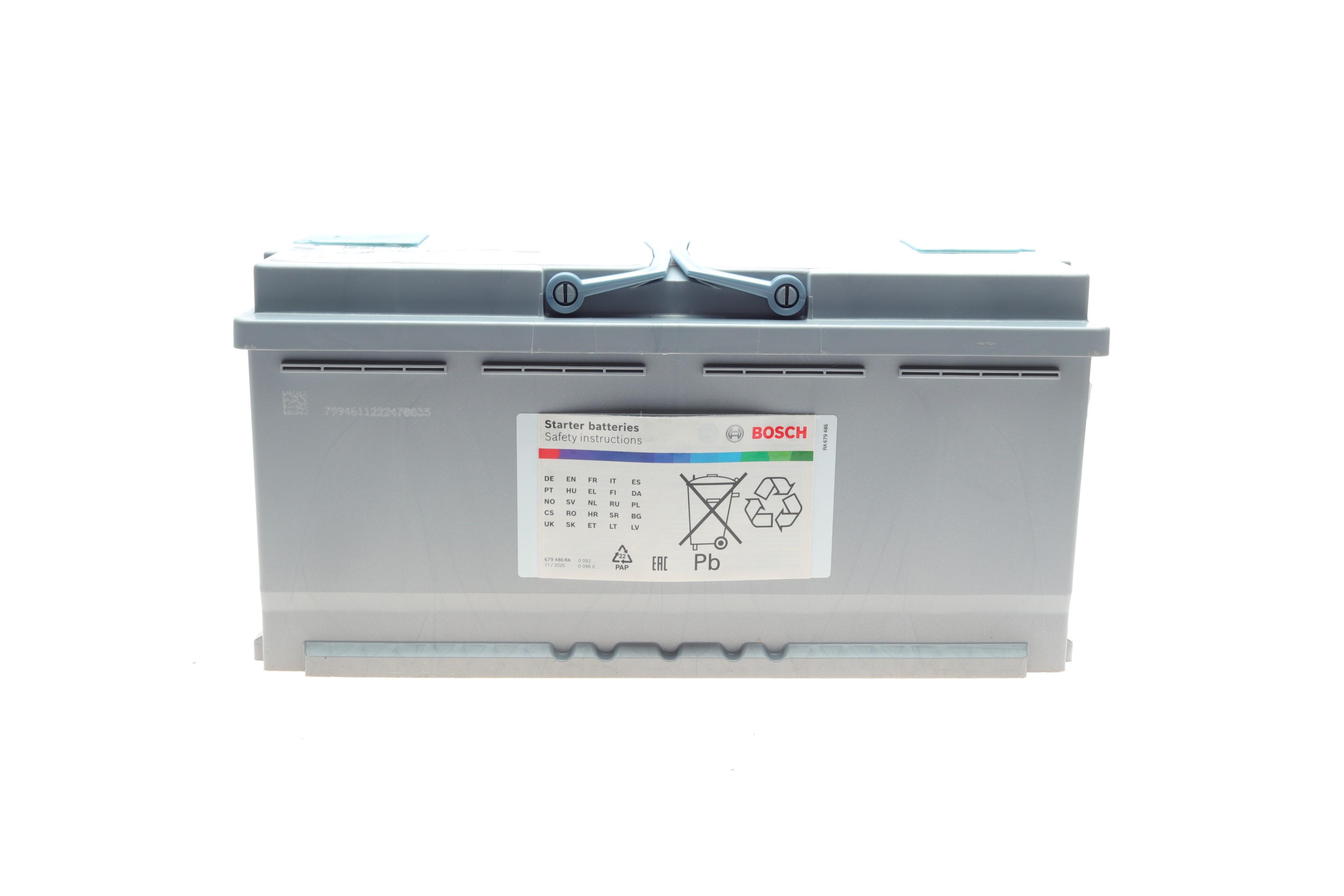 Акумуляторна батарея 105Ah/950A (394x175x190/+R/B13) (Start-Stop AGM)