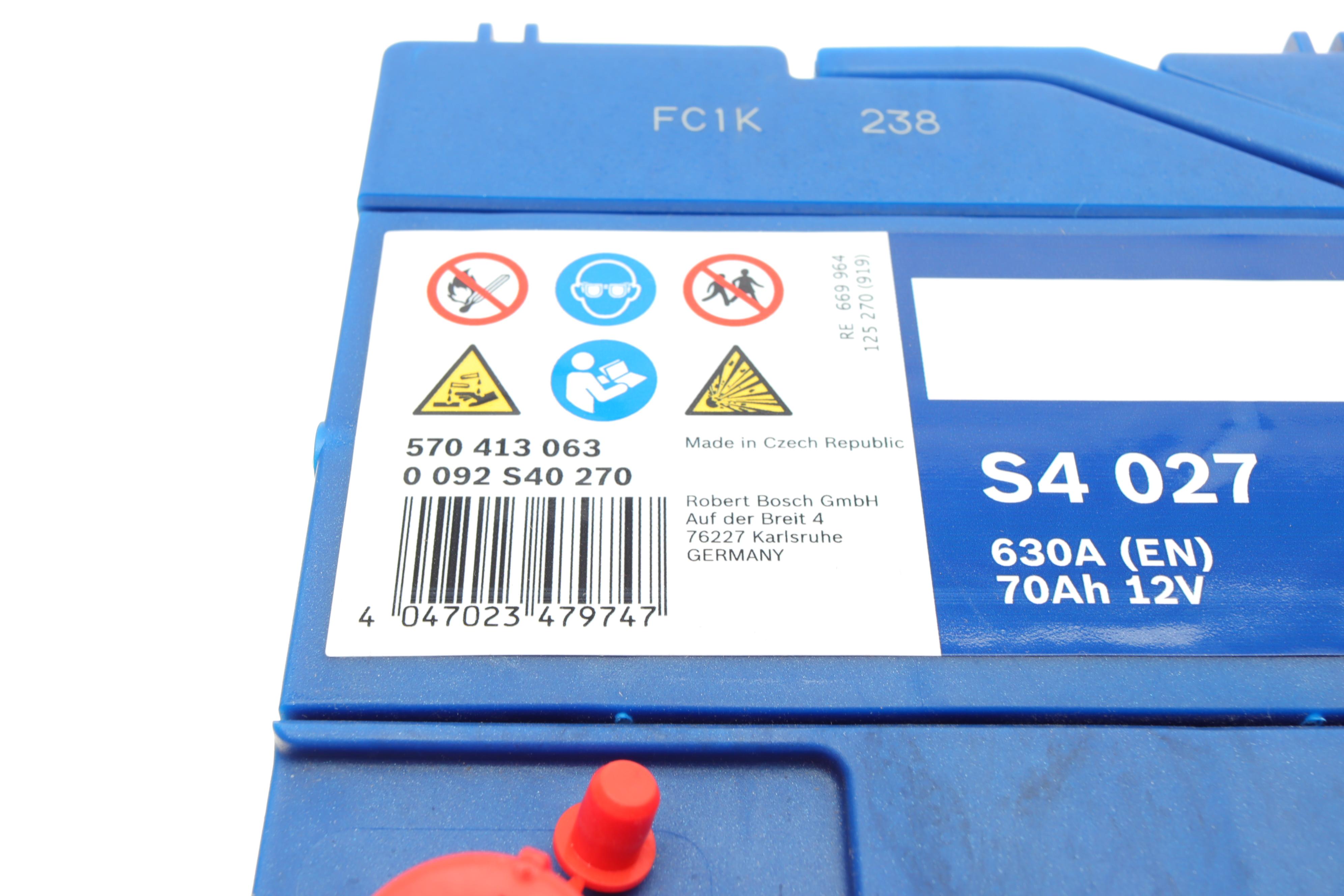 Акумуляторна батарея 70Ah/630A (260x173x225/+L/B01)