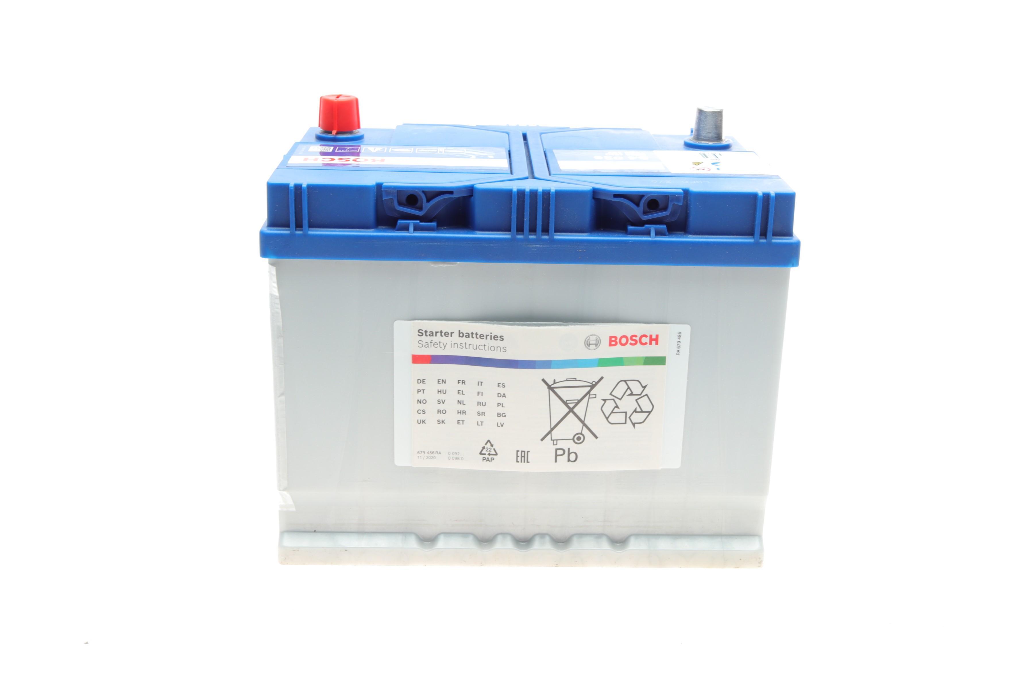 Акумуляторна батарея 70Ah/630A (261x175x220/+R) S4 Азія