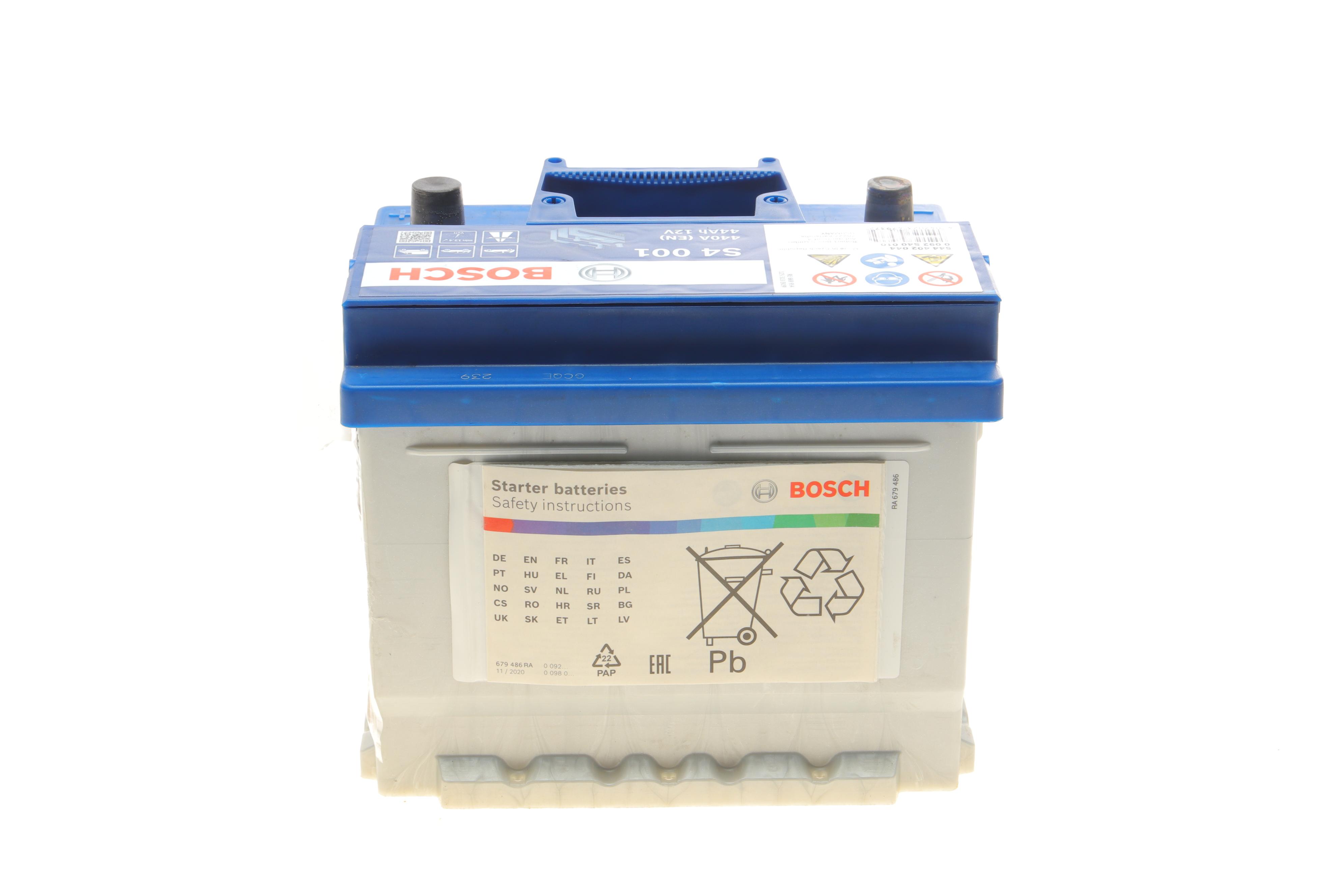 Акумуляторна батарея 44Ah/440A (207x175x175/+R) S4