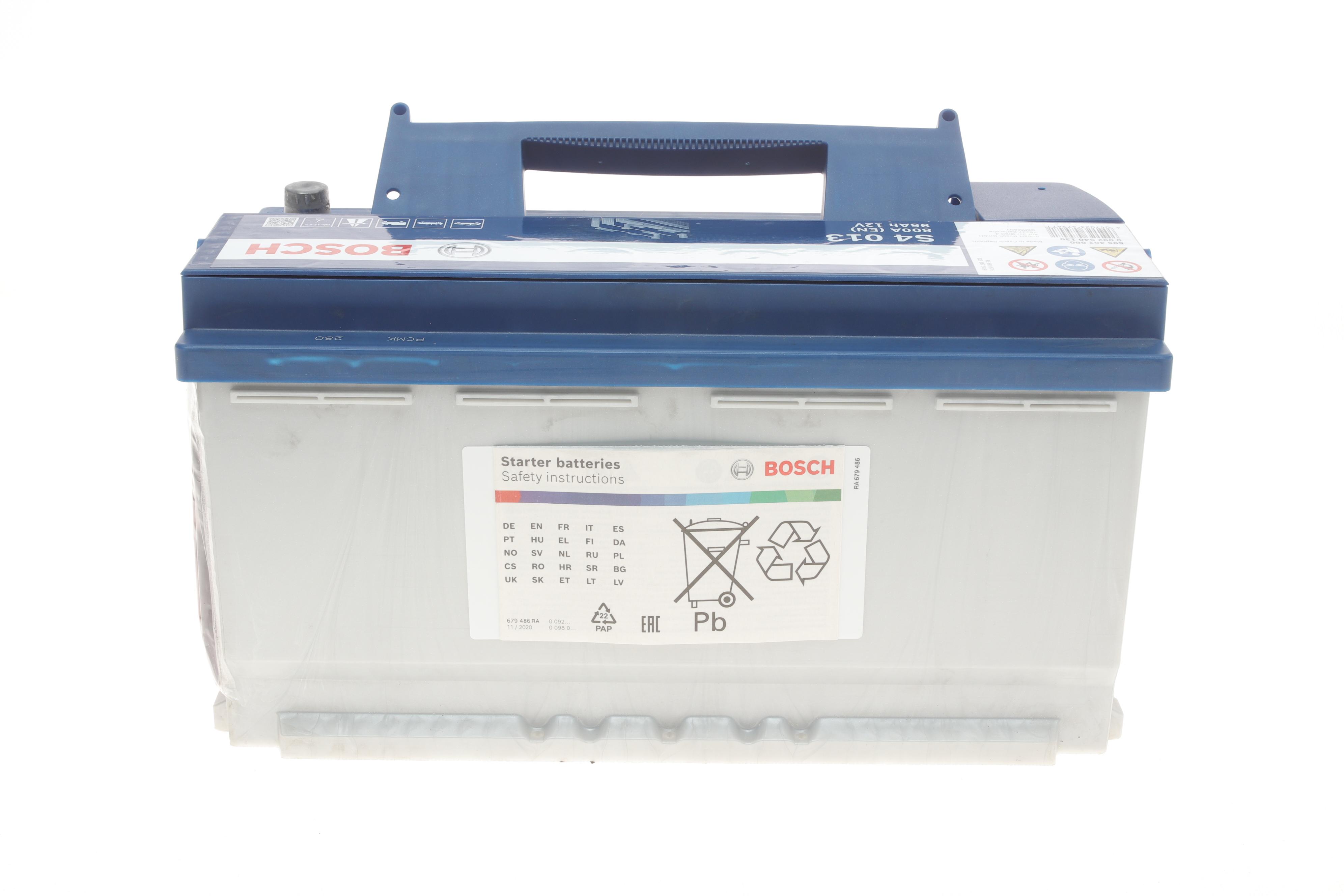 Акумуляторна батарея 95Ah/800A (353x175x190/+R) S4