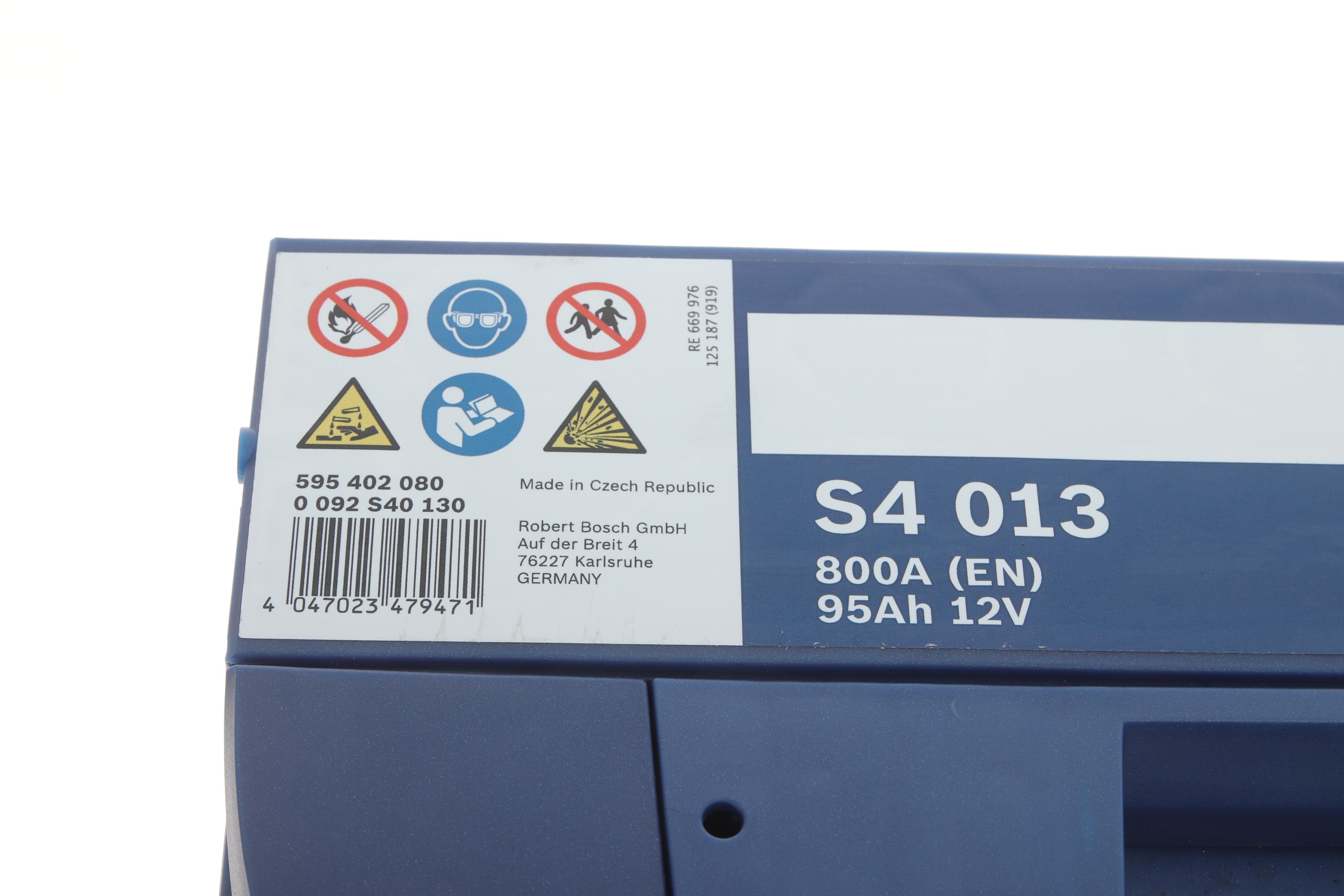 Акумуляторна батарея 95Ah/800A (353x175x190/+R) S4