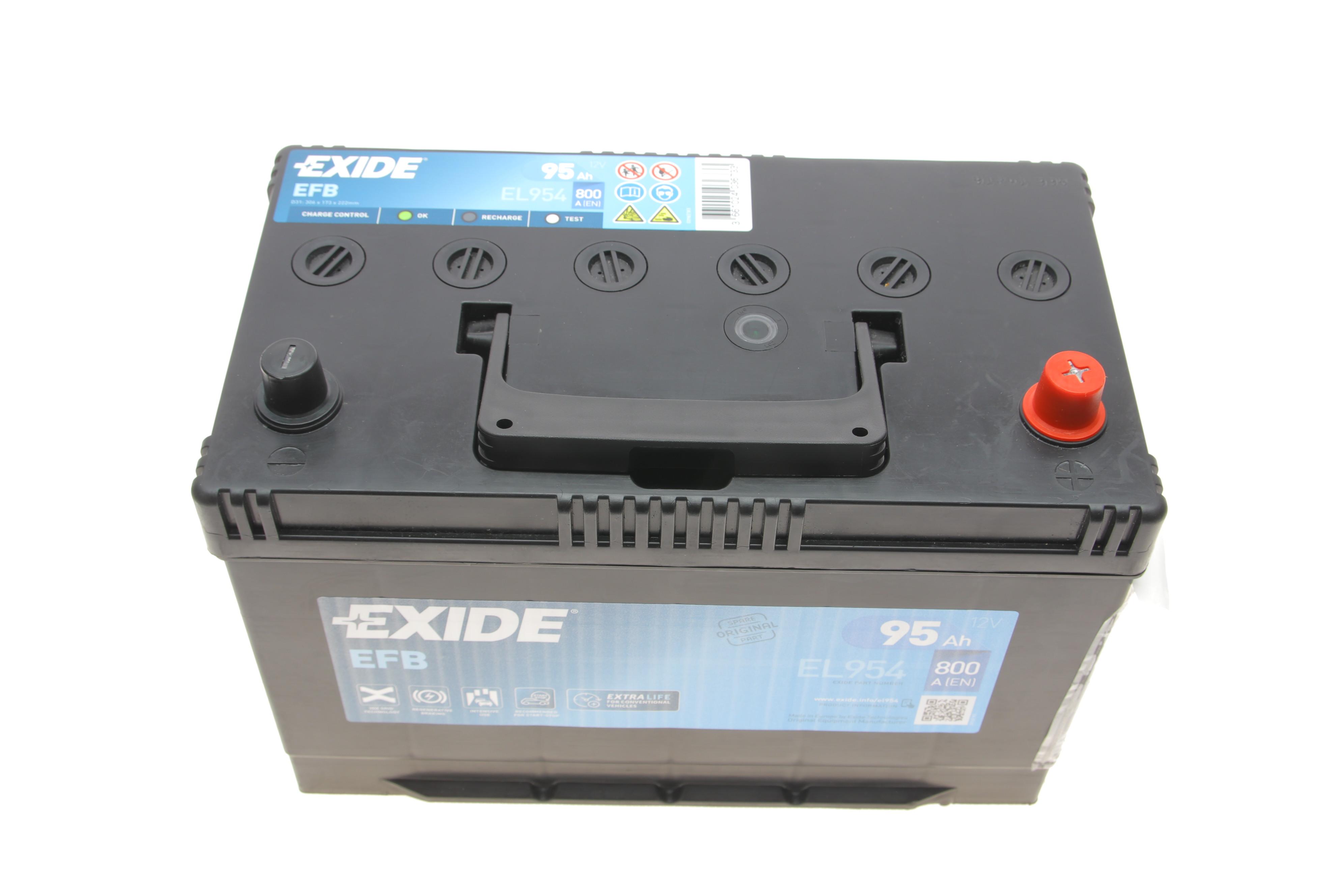 Акумуляторна батарея 95Ah/800A (306x173x222/+R/B01) (Start-Stop EFB) Азія