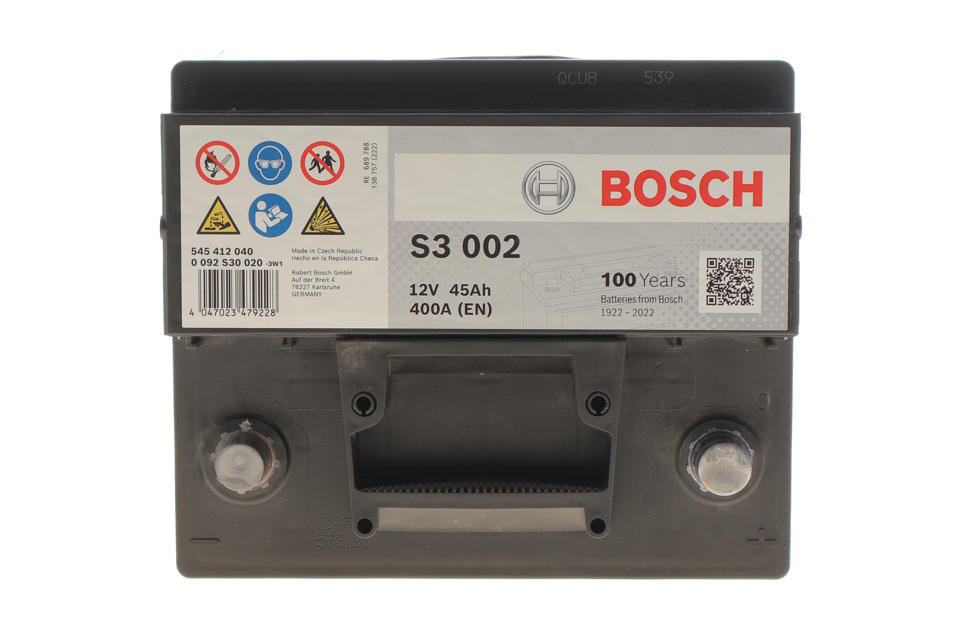 Акумуляторна батарея 45Ah/400A (207x175x190/+R) S3