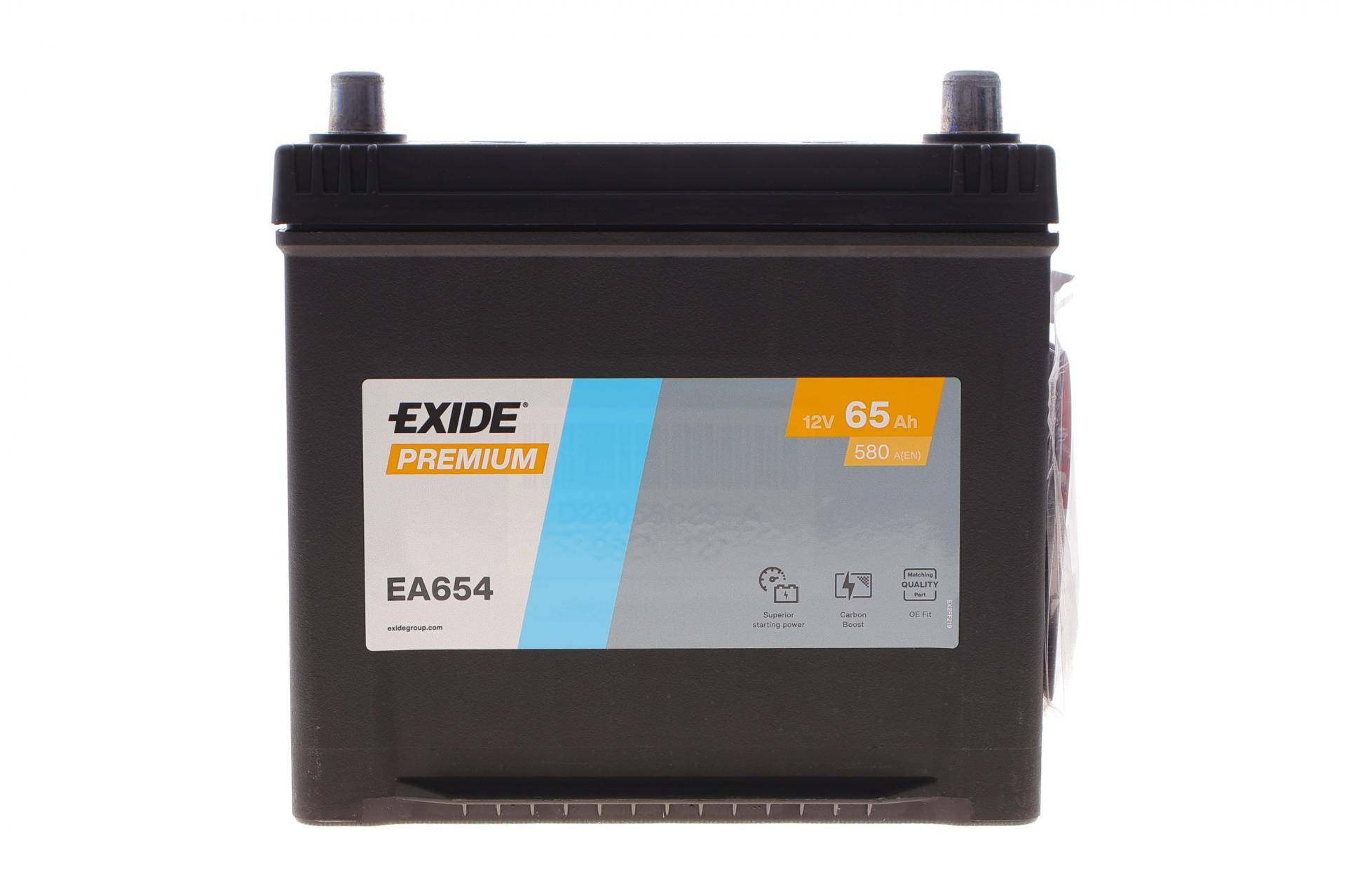 Акумуляторна батарея 65Ah/580A (230x173x222/+R/B01) Premium Азія