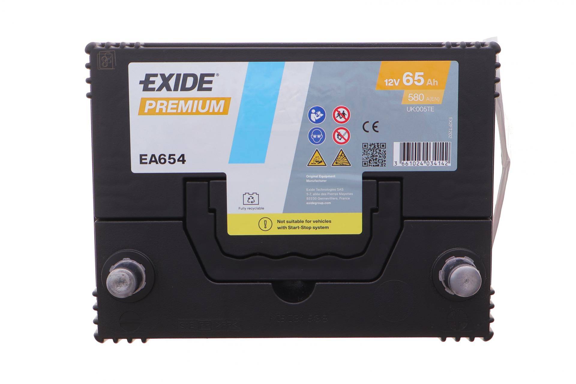 Акумуляторна батарея 65Ah/580A (230x173x222/+R/B01) Premium Азія