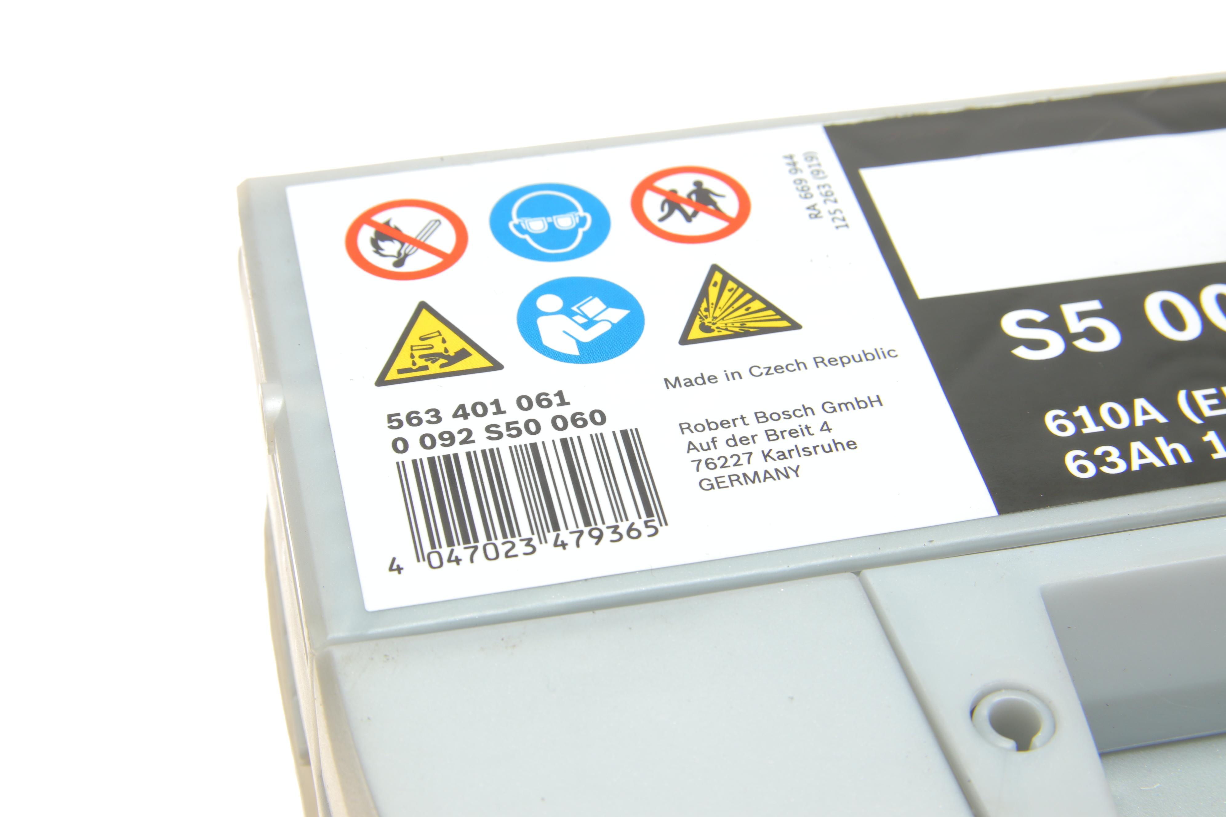 Акумуляторна батарея 63Ah/610A (242x175x190/+L/B13)