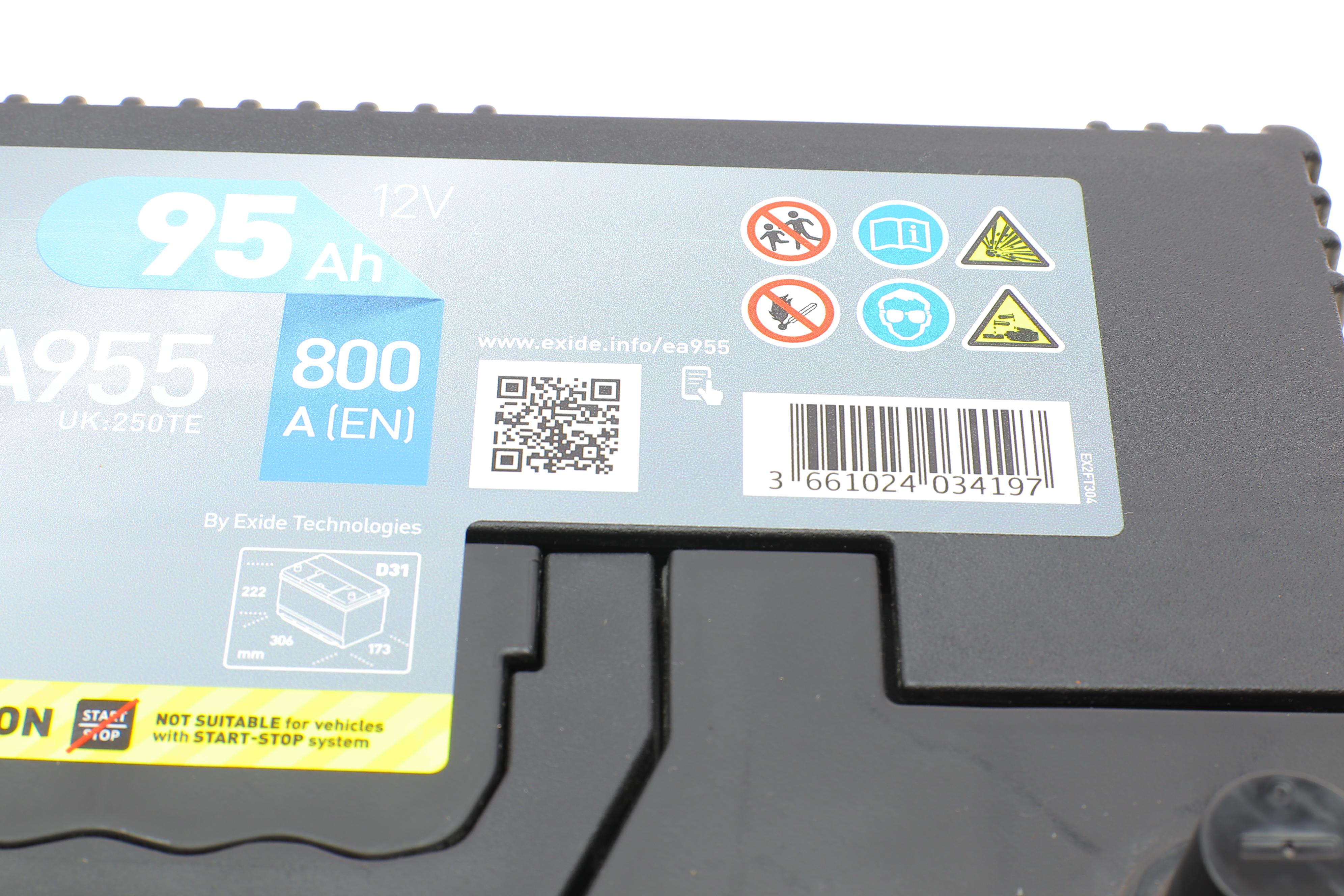 Акумуляторна батарея 95Ah/800A (306x173x222/+L/B01) Premium Азія