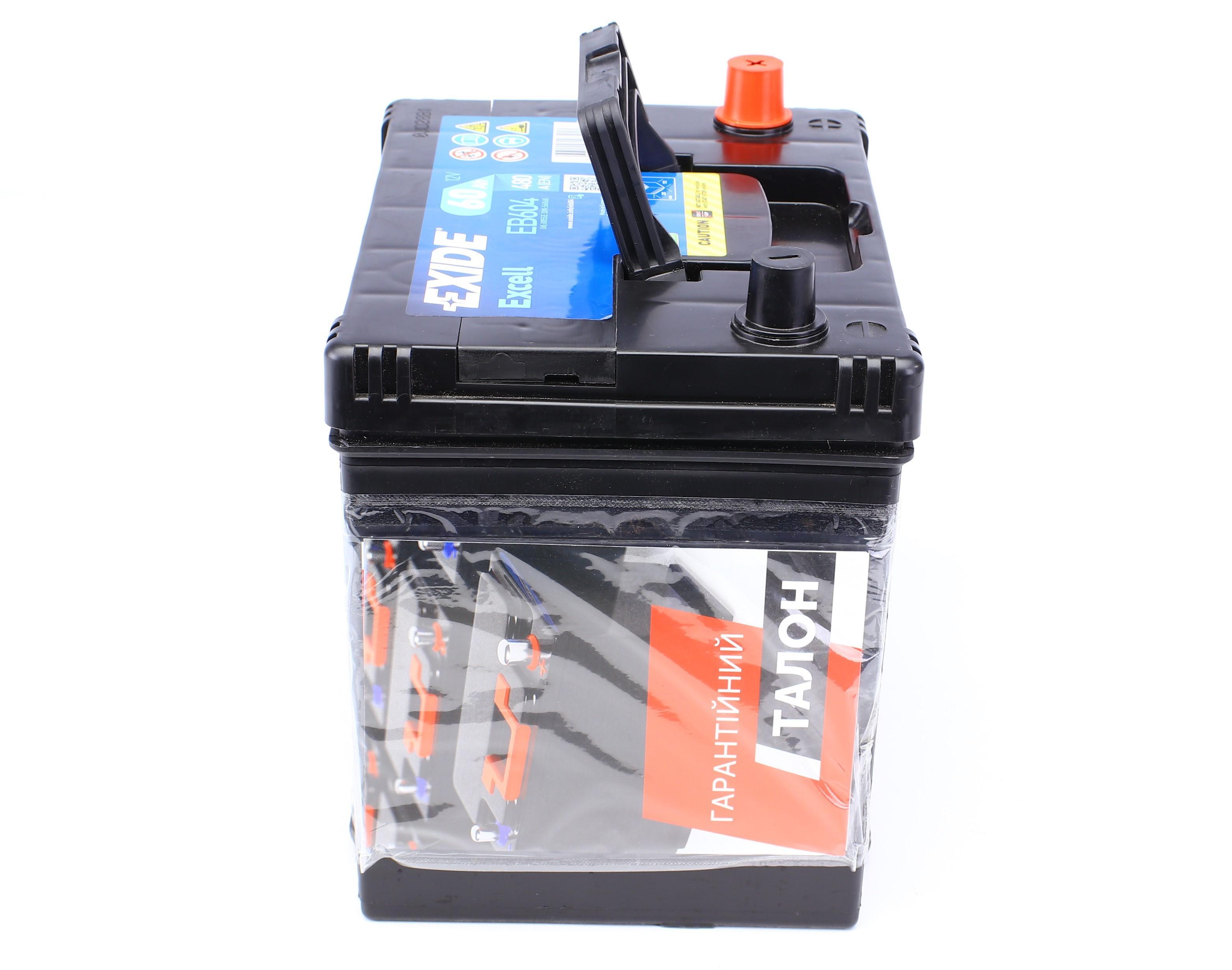 Акумуляторна батарея 60Ah/480A (230x173x222/+R/B01) Excell Азія