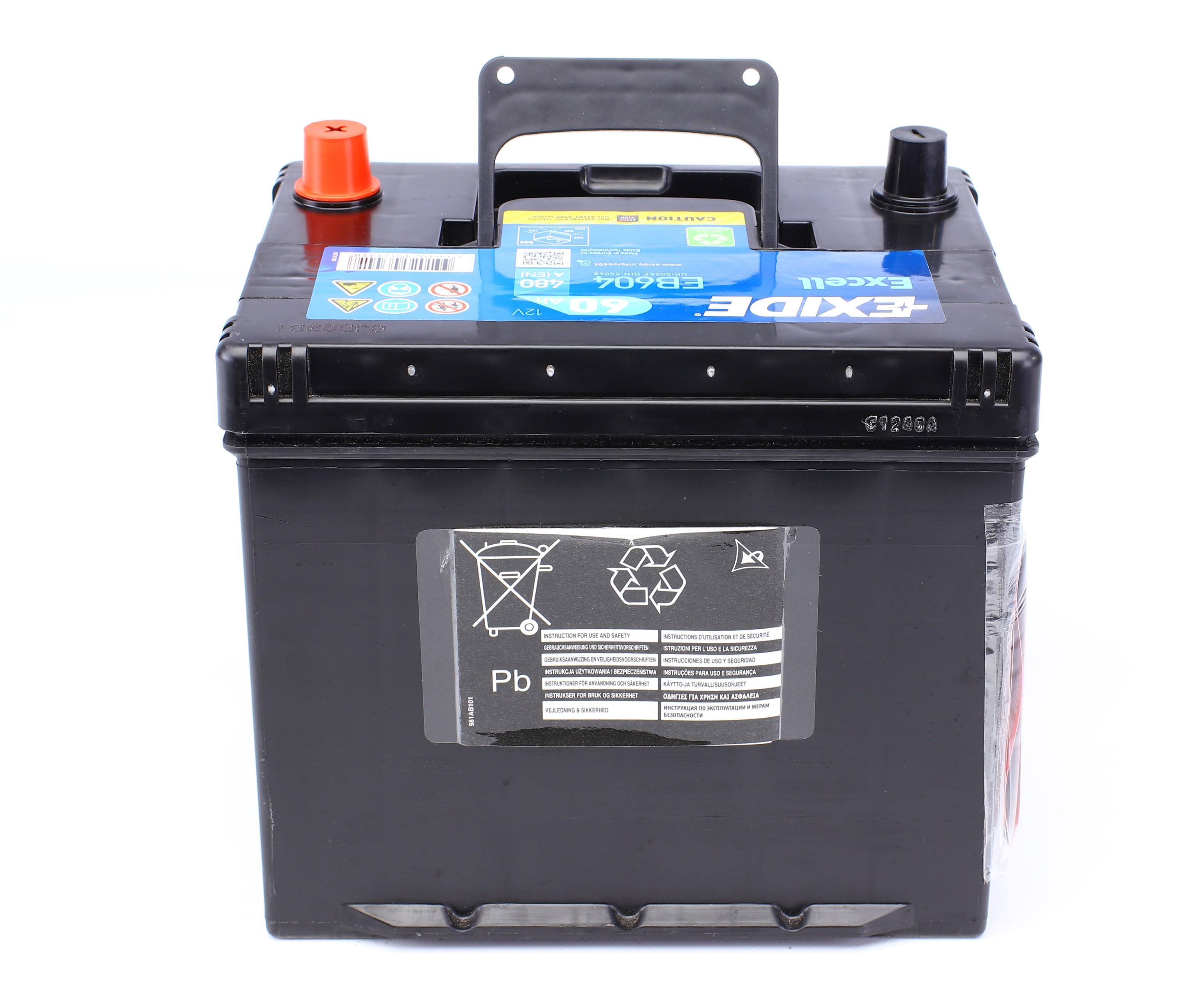 Акумуляторна батарея 60Ah/480A (230x173x222/+R/B01) Excell Азія