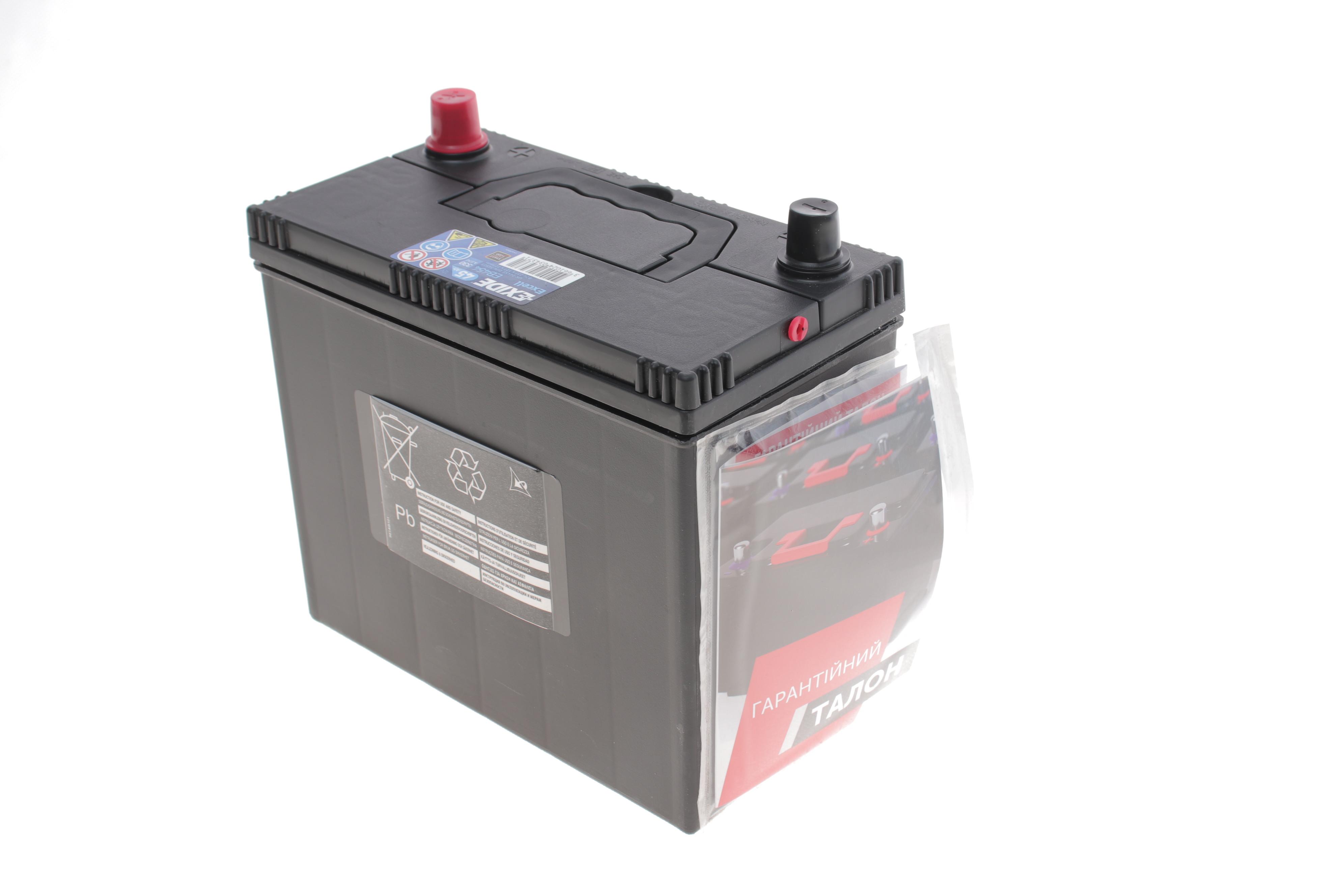 акумуляторна батарея 45Ah/330A (237x127x227/+R/B00) Excell Азія