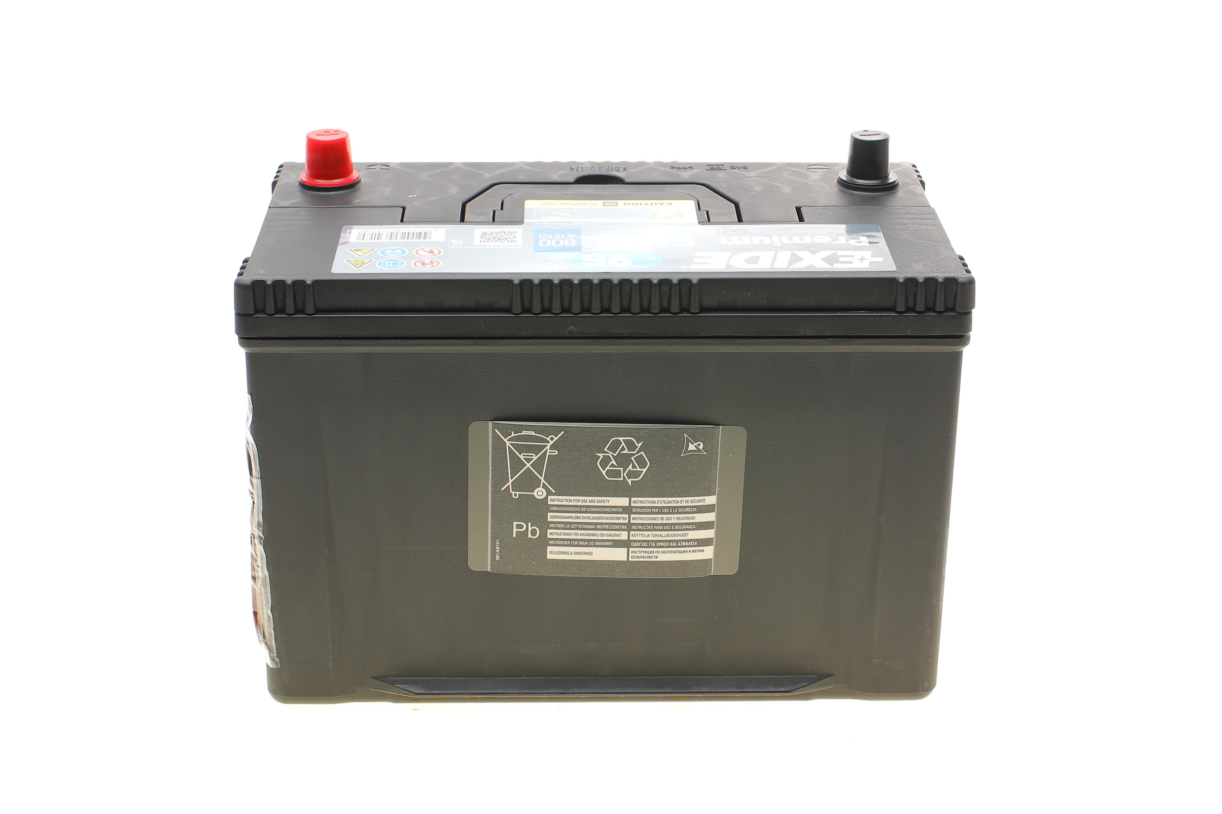 Акумуляторна батарея 95Ah/800A (306x173x222/+R/B01) Premium Азія