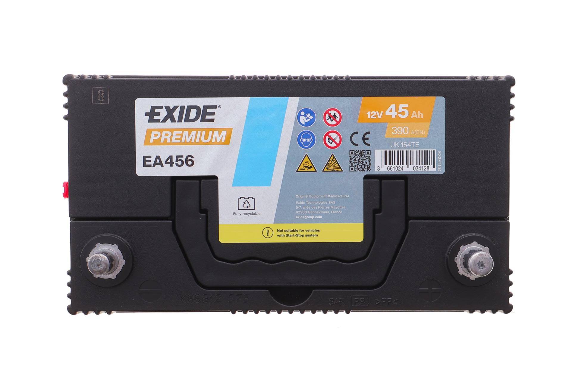 Акумуляторна батарея 45Ah/390A (235x127x226/+R/B01) Premium Азія