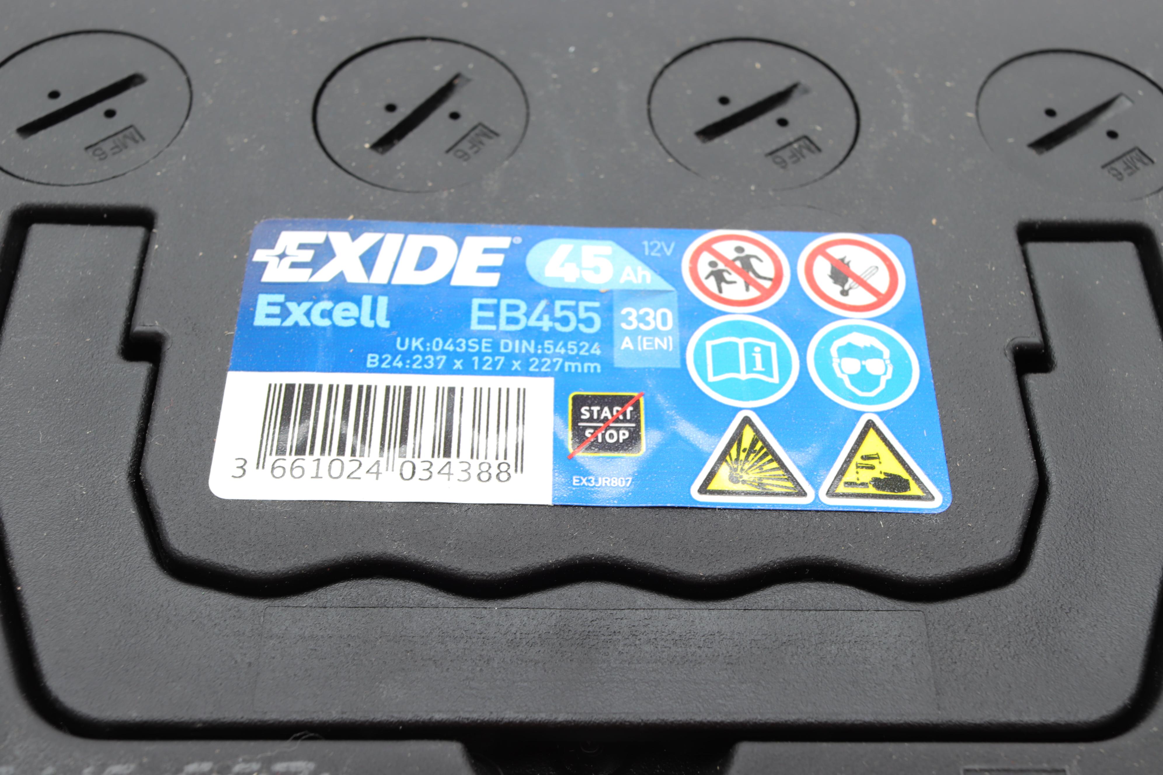 Акумуляторна батарея 45Ah/330A (237x127x227/+L/B00) Excell Азія