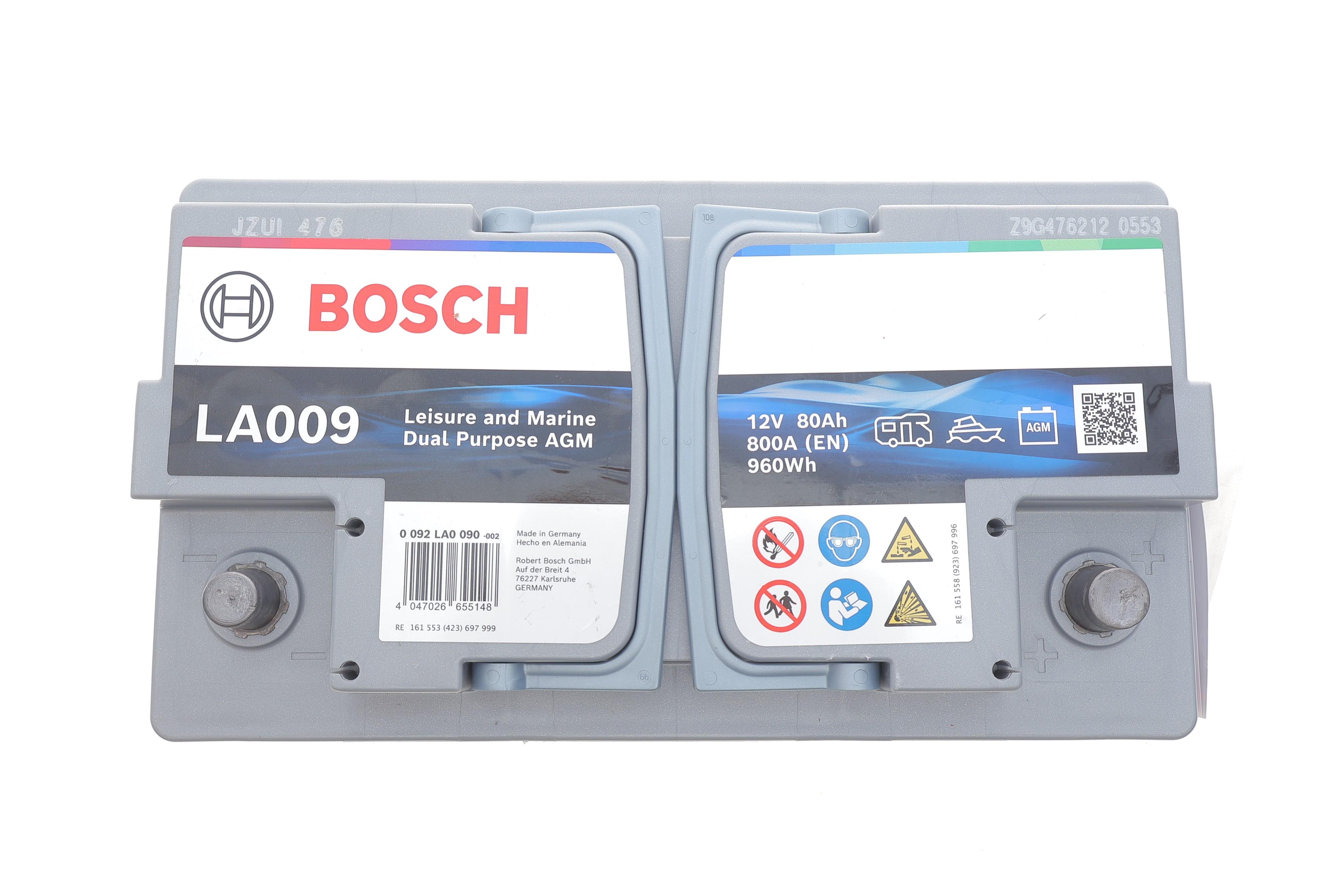 Акумуляторна батарея 80Ah/800A (315x175x190/+R/B13) (Dual Purpose AGM) Водний транспорт/Кемпінг