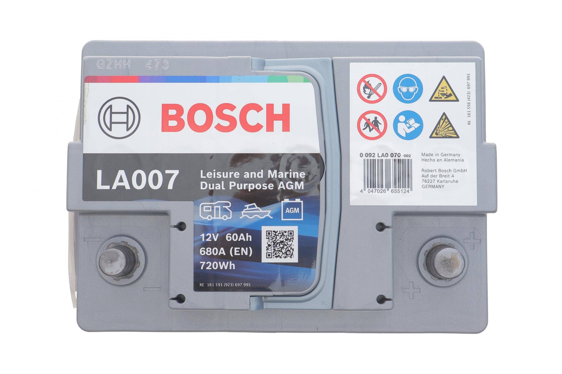 Акумуляторна батарея 60Ah/560A (242x175x190/+R/B13) Dual Purpose AGM