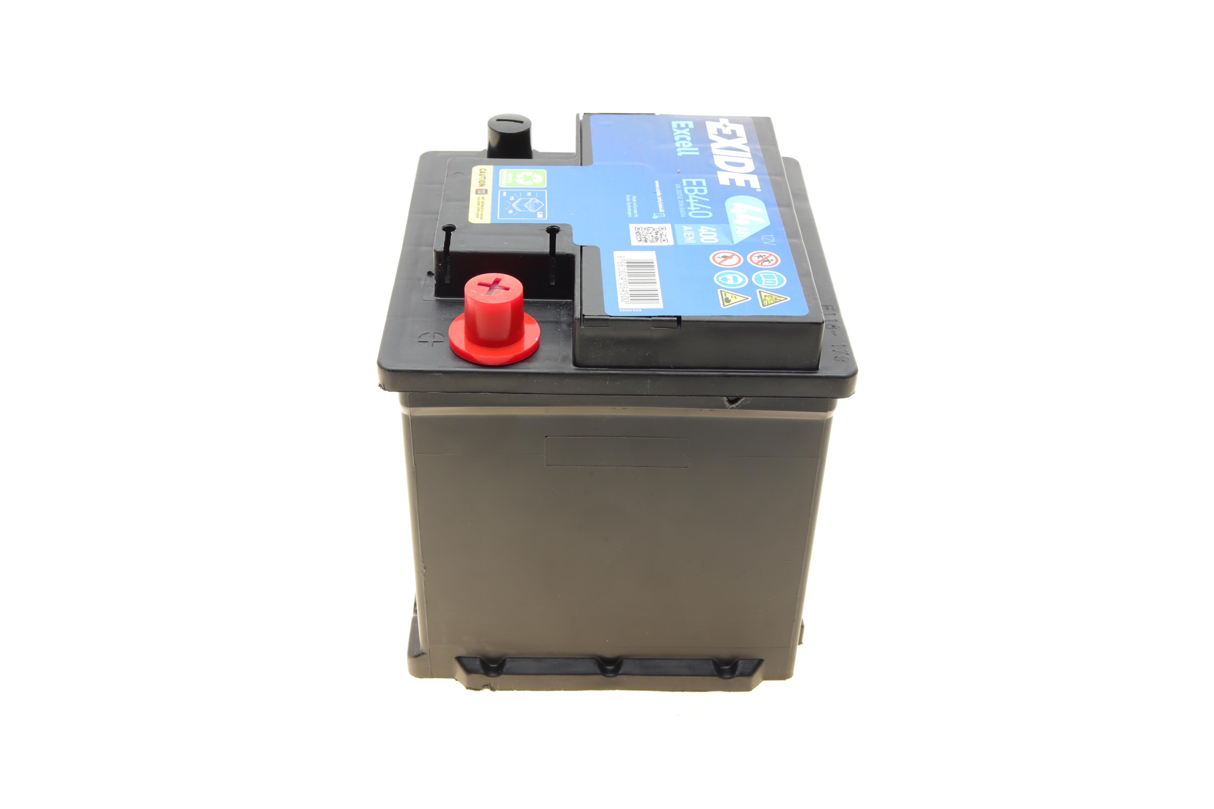 Акумуляторная батарея 44Ah/400A (175x175x190/+R/B13) Excell