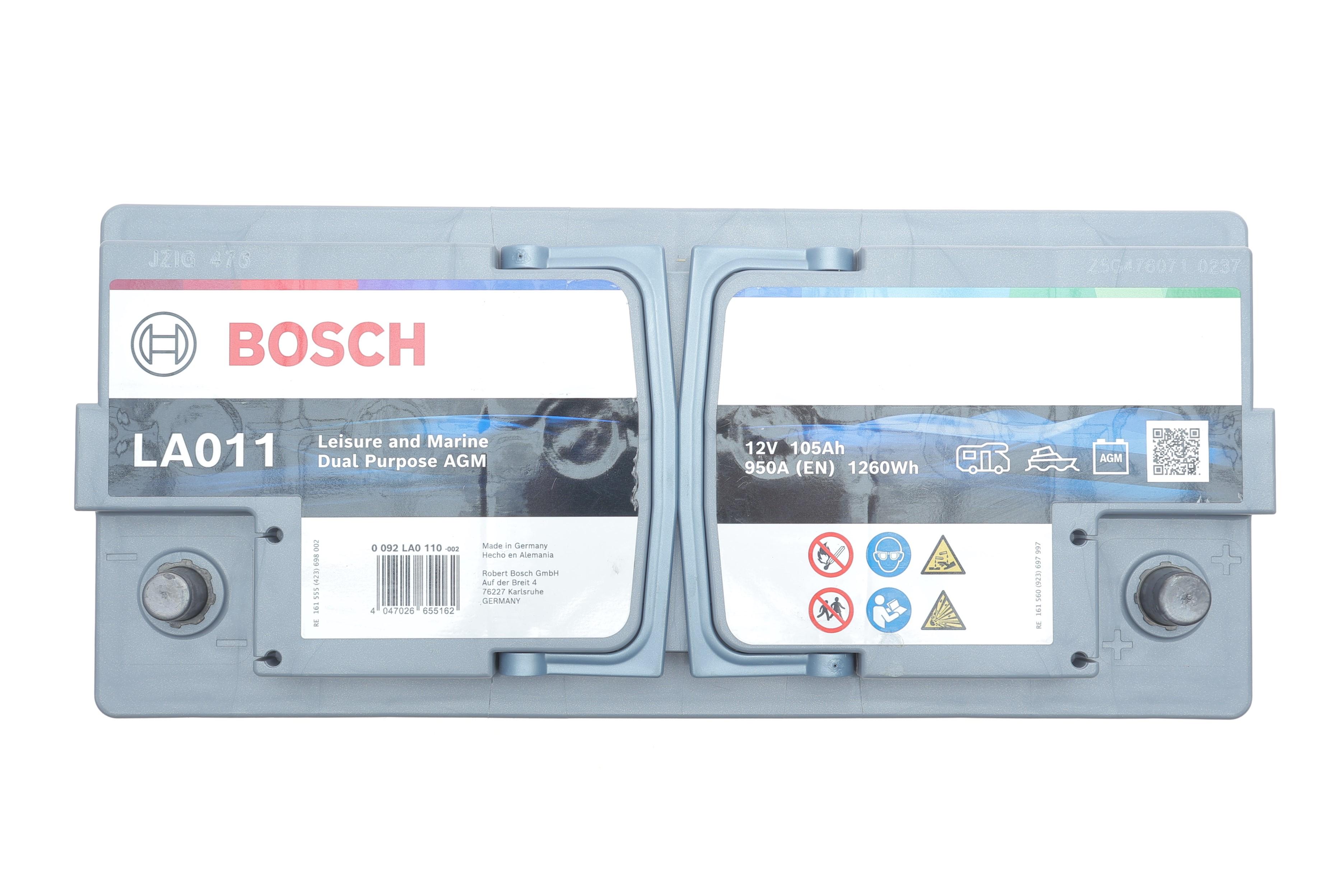 Акумуляторна батарея 105Ah/950A (393x175x190/+R/B13) Dual Purpose AGM