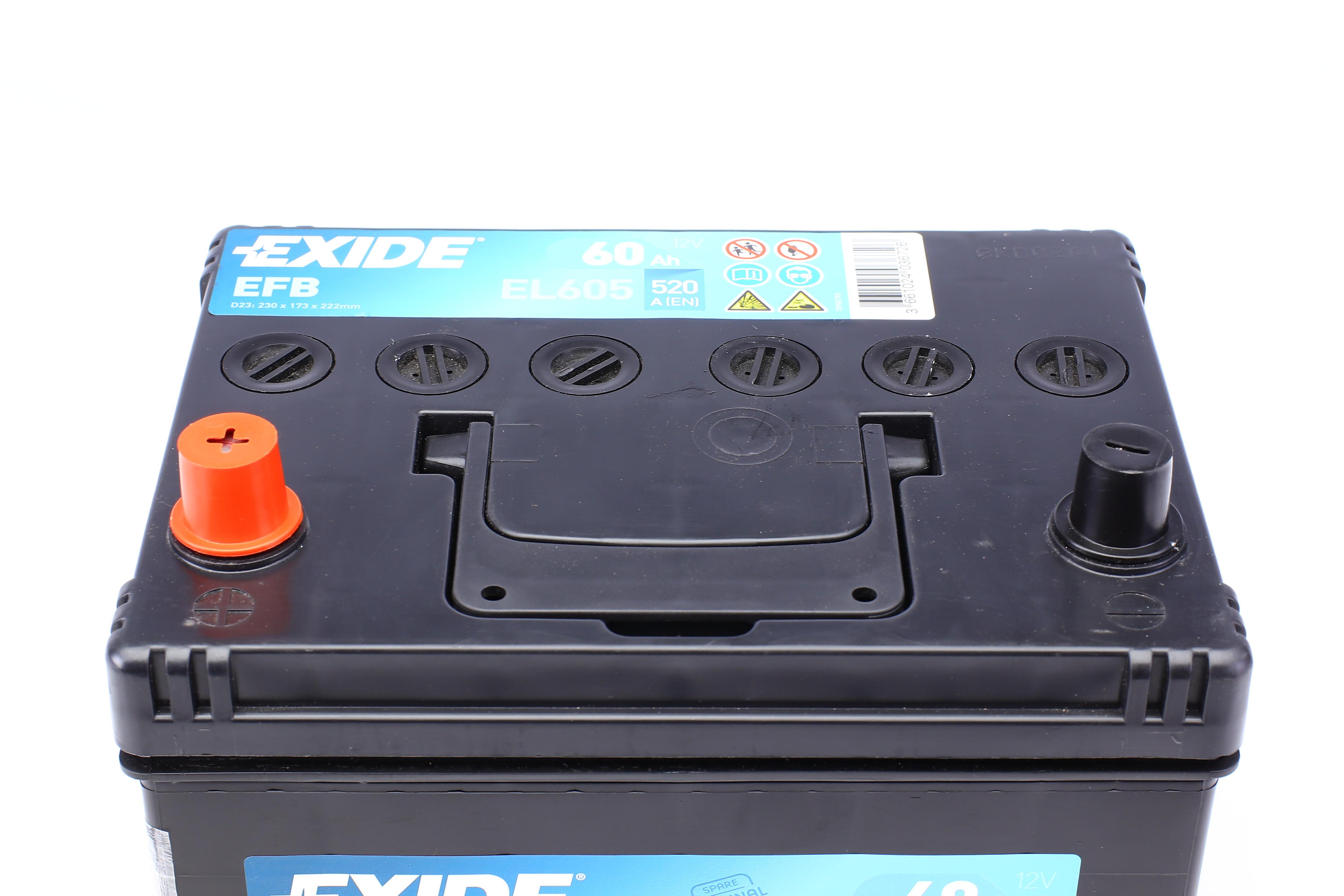 Акумуляторна батарея 60Ah/520A (230x173x222/+L/B00) (Start-Stop EFB) Азія