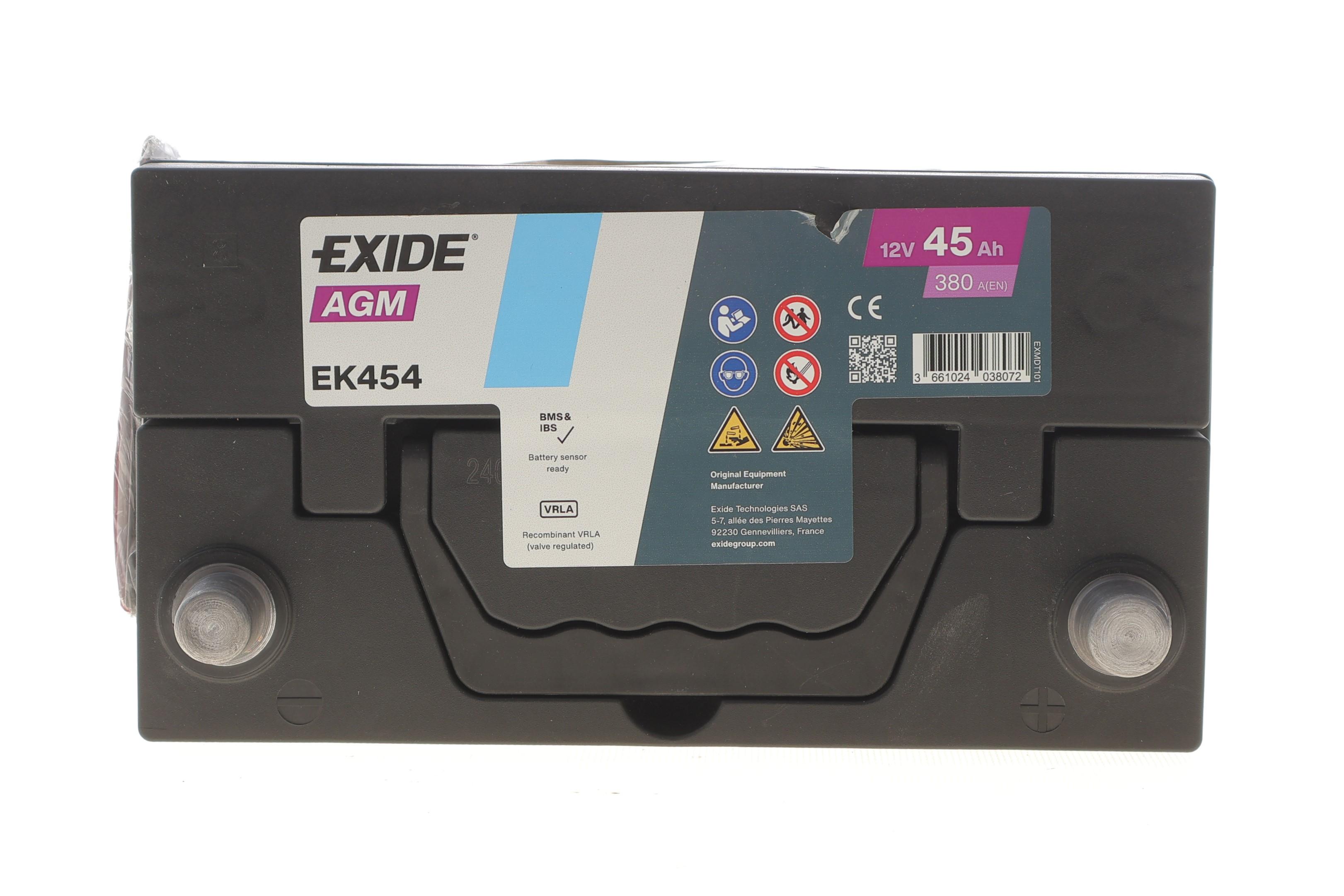 Акумуляторная батарея 45Ah/380A (227x127x227/+R/B00) (Start-Stop AGM)