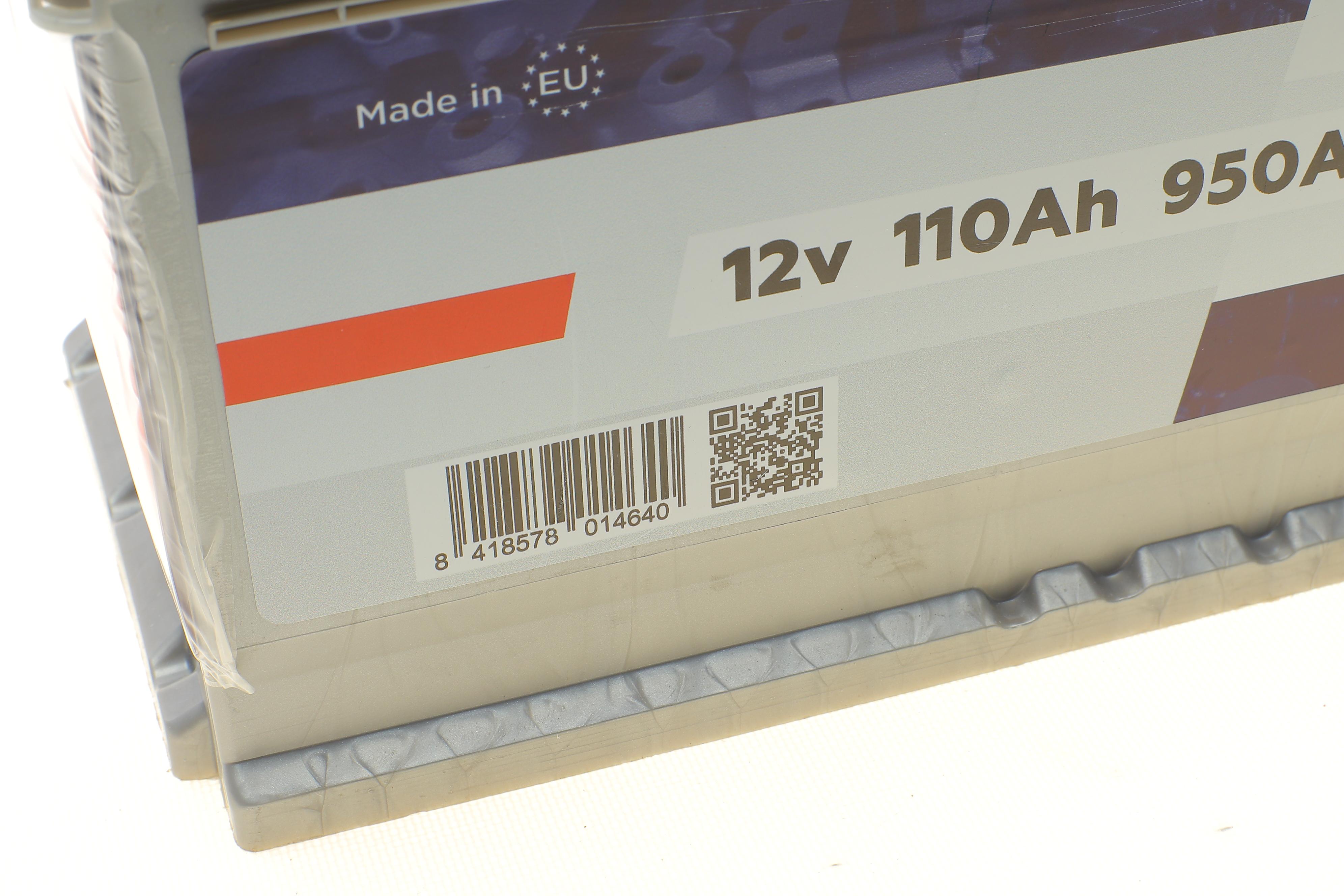 Акумуляторна батарея 110Ah/950A (395x175x190/+R)