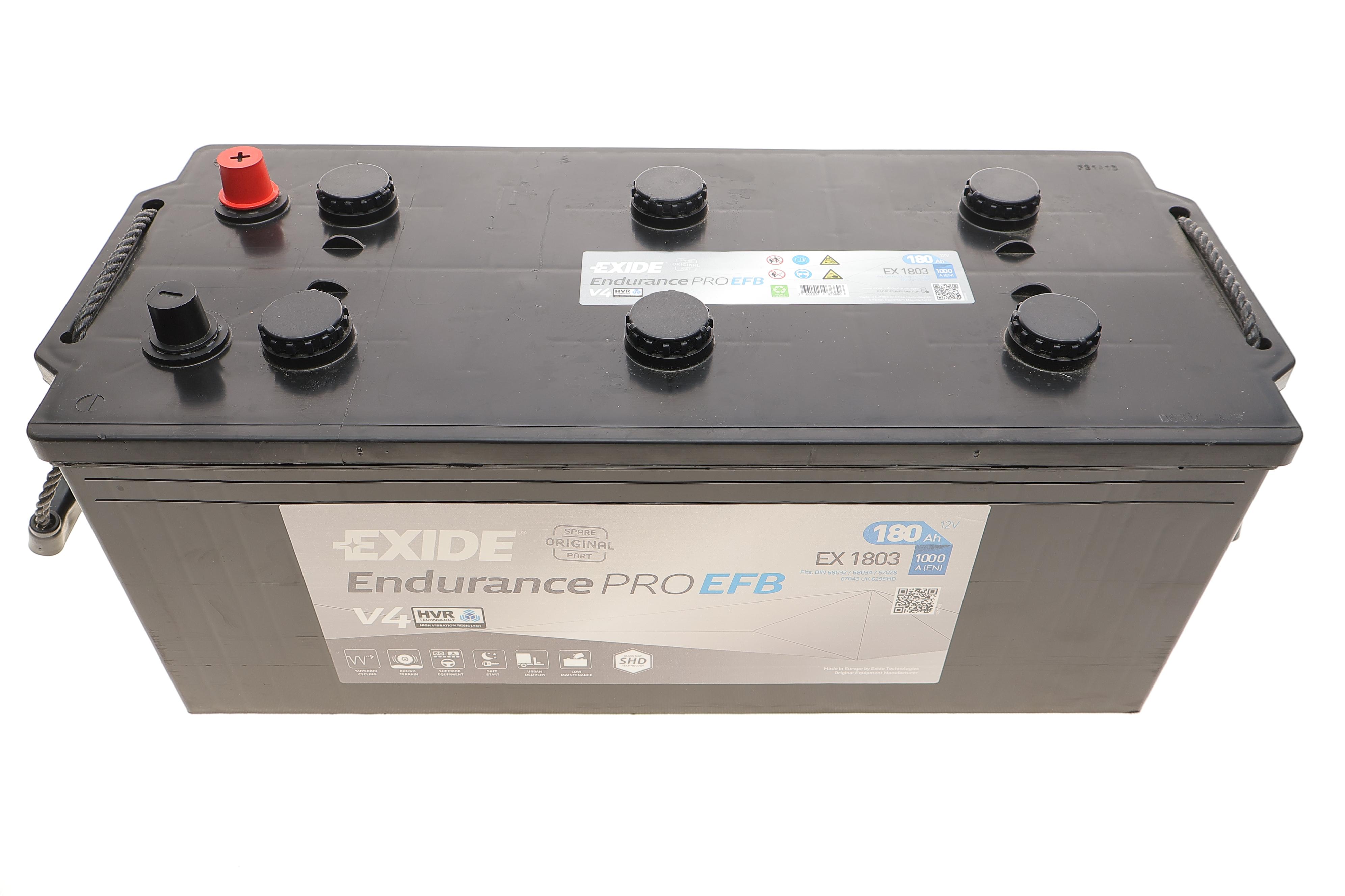 Акумуляторна батарея 180Ah/1000A (513x228x223/+L/B0) EndurancePro EFB