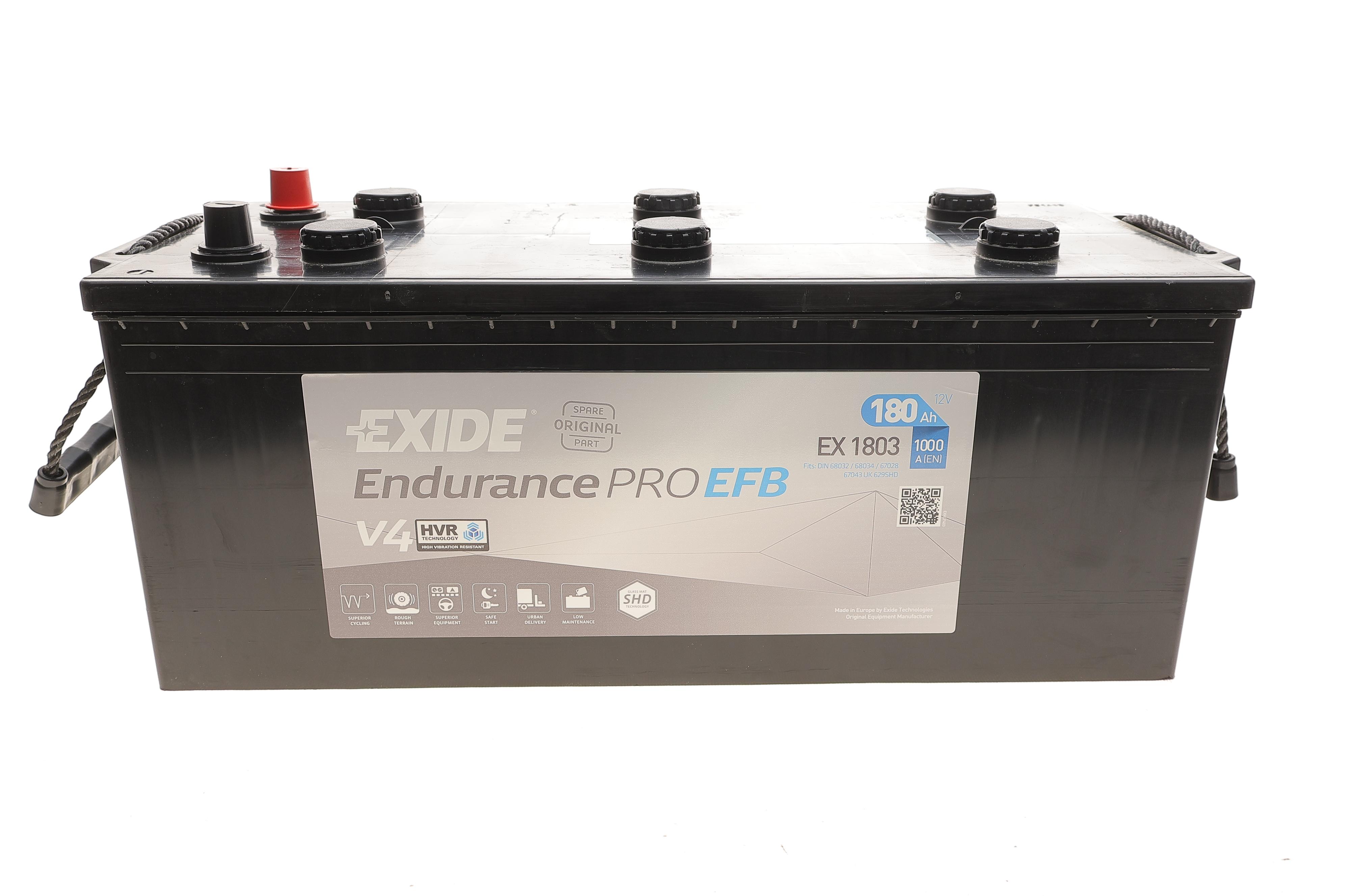 Акумуляторна батарея 180Ah/1000A (513x228x223/+L/B0) EndurancePro EFB