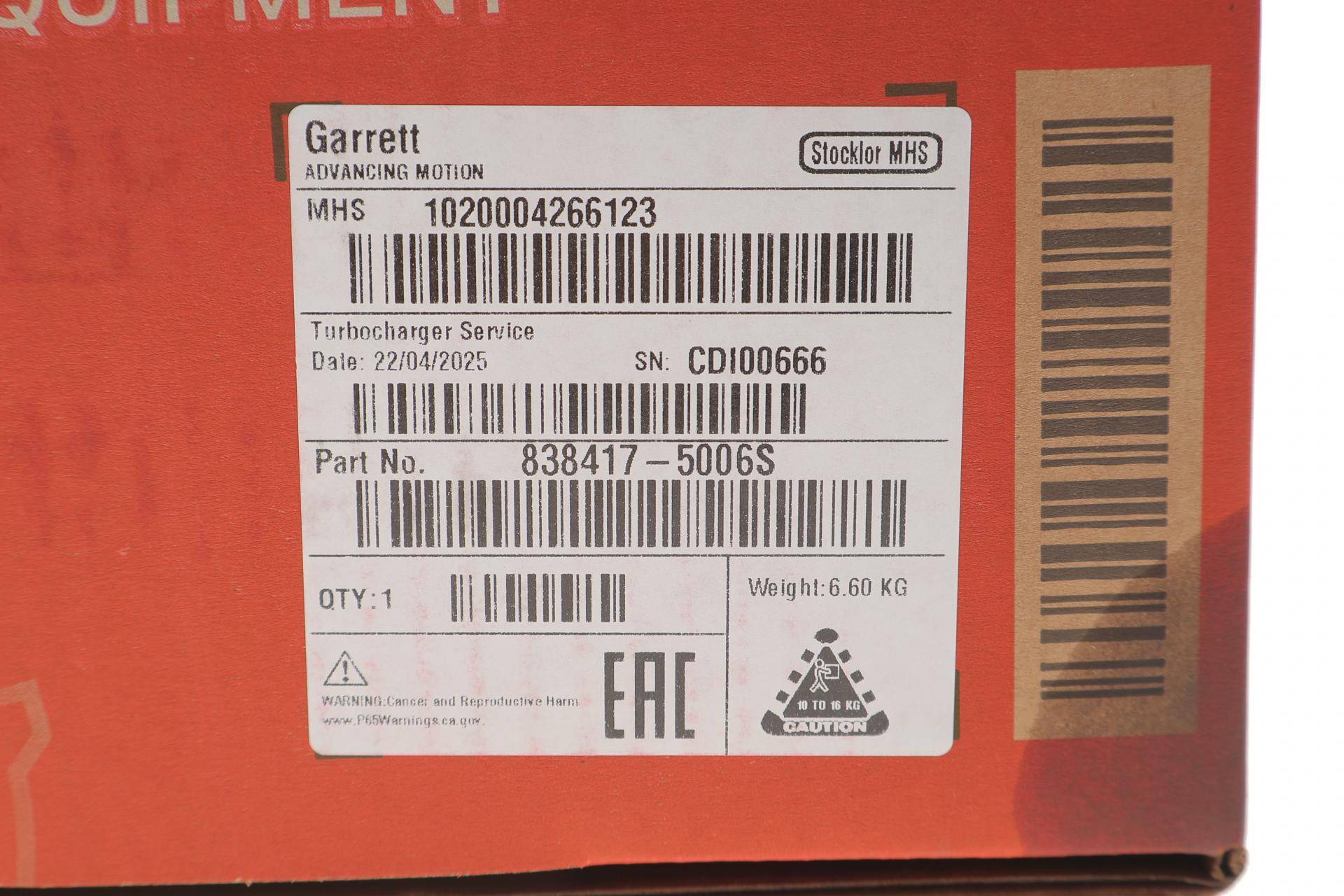 Турбіна Ford Transit Custom 2.0 TDCi 16-