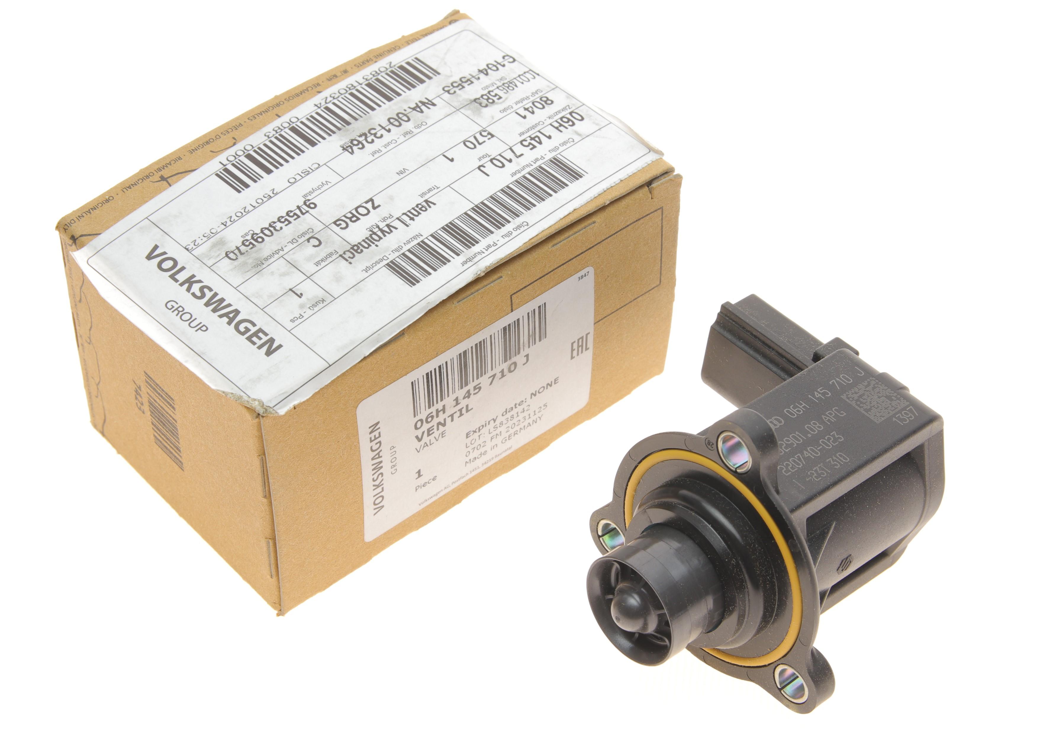 Клапан повітряної тяги (перепускний) VW Passat 1.4-2.0TSI 07-15/T5 2.0TSI 11-15