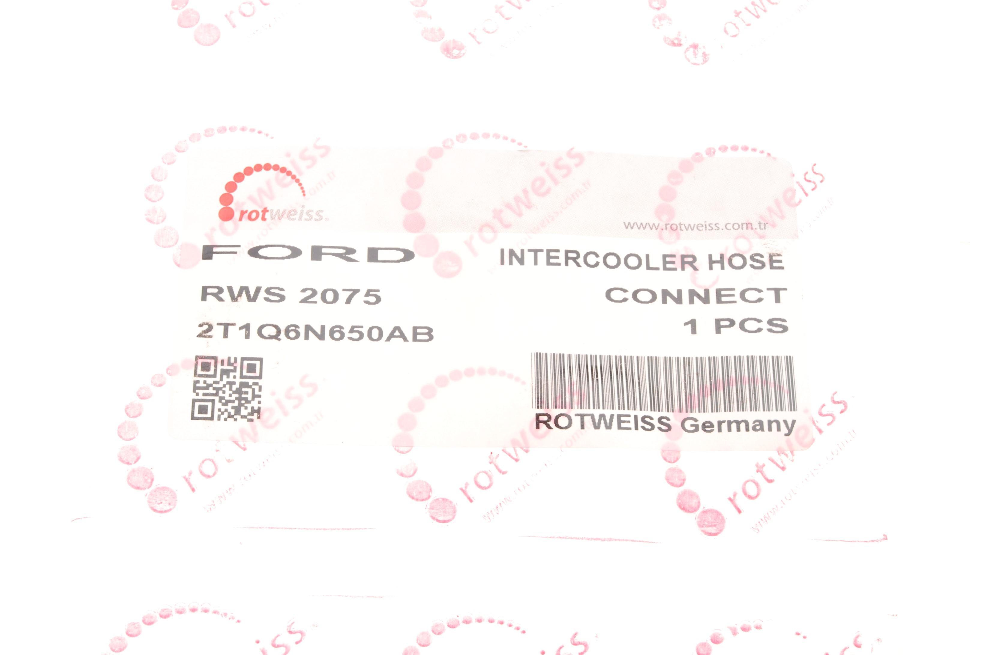 Патрубок інтеркулера Ford Connect 1.8TDCi 02-