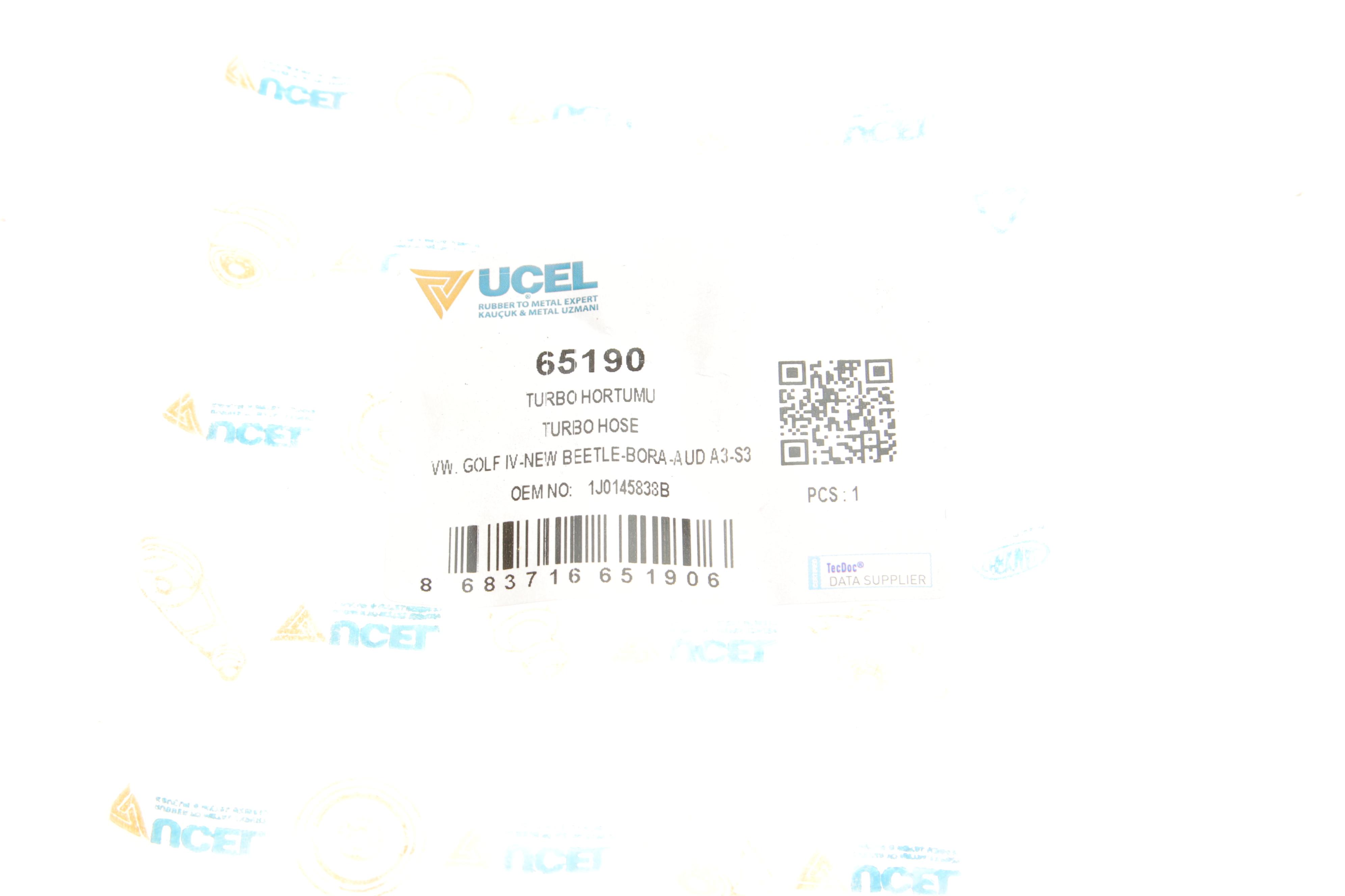 Патрубок інтеркулера (верхній) VW Golf IV/Bora/Skoda Octavia I 1.9TDI 97-05