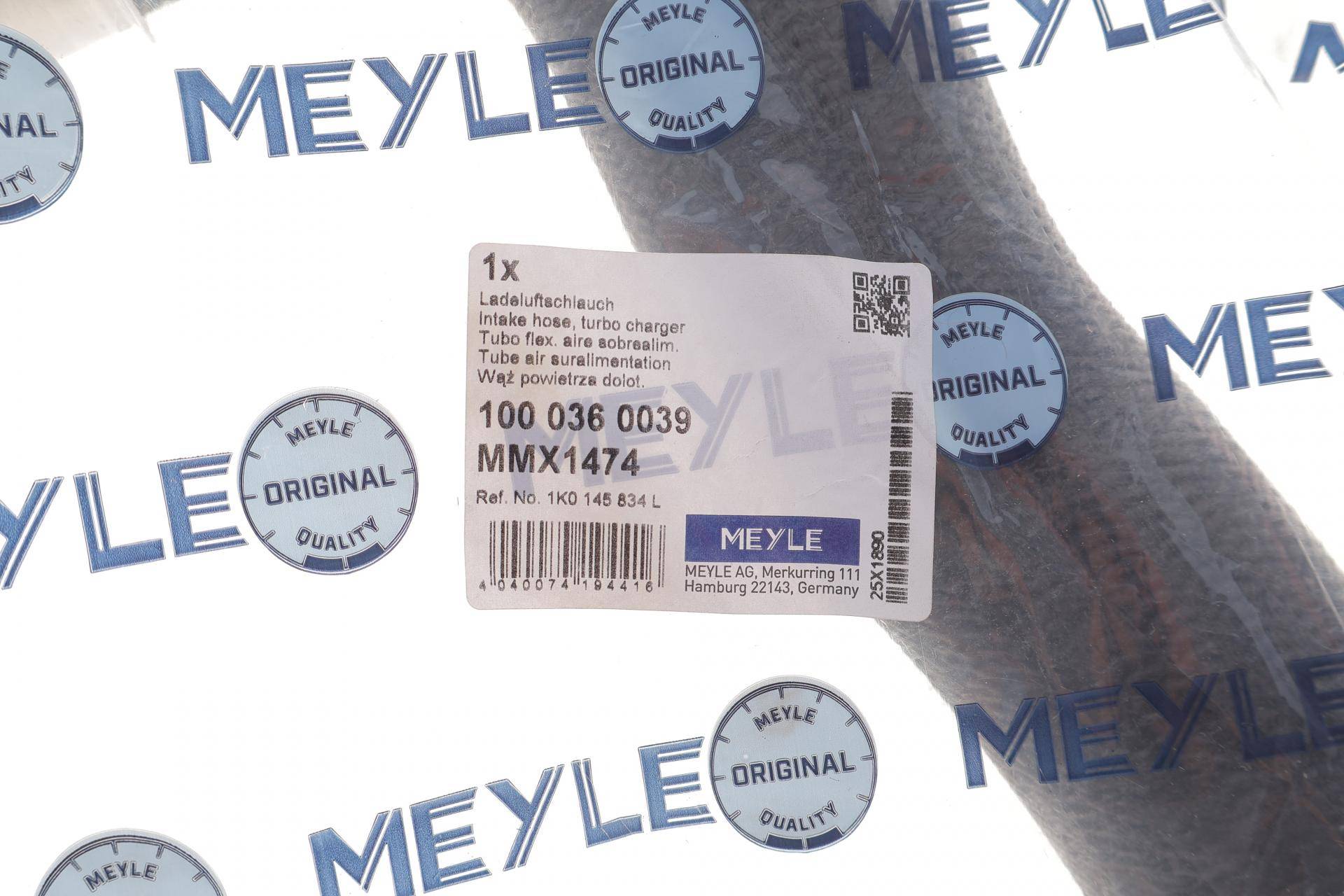 Патрубок інтеркулера VW Caddy III 1.9TDI 03- (L)