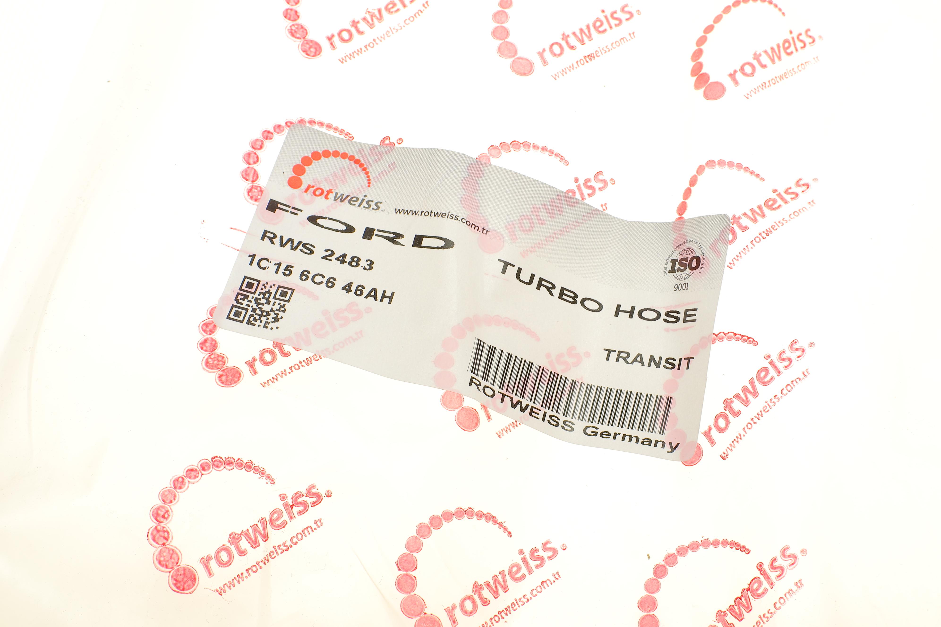 Патрубок інтеркулера Ford Transit 2.0 TDCi 00-06 (турбіна-інтеркуллер)