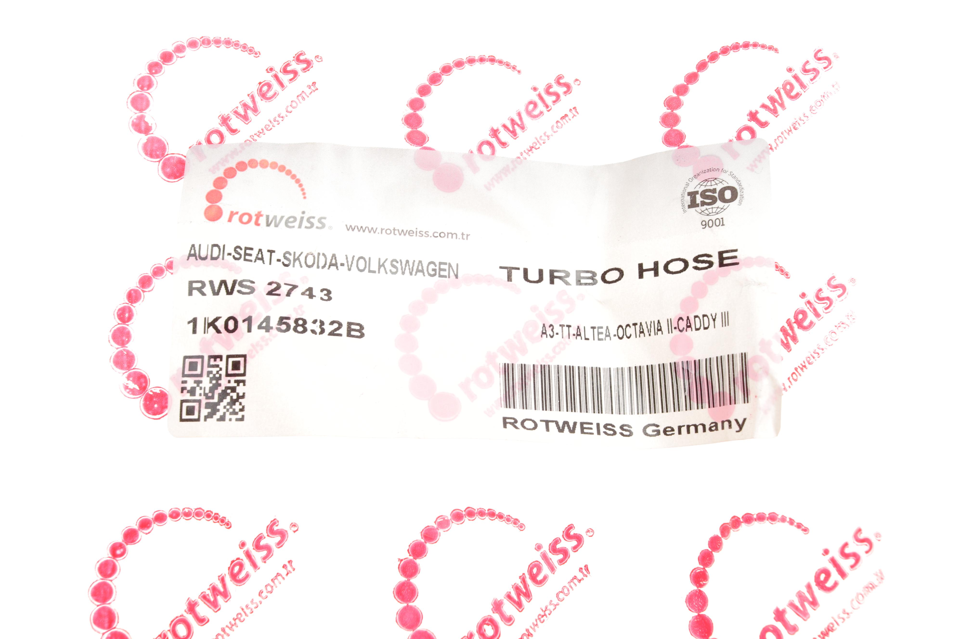 Патрубок інтеркулера VW Caddy 1.9TDI 03- (BJB)