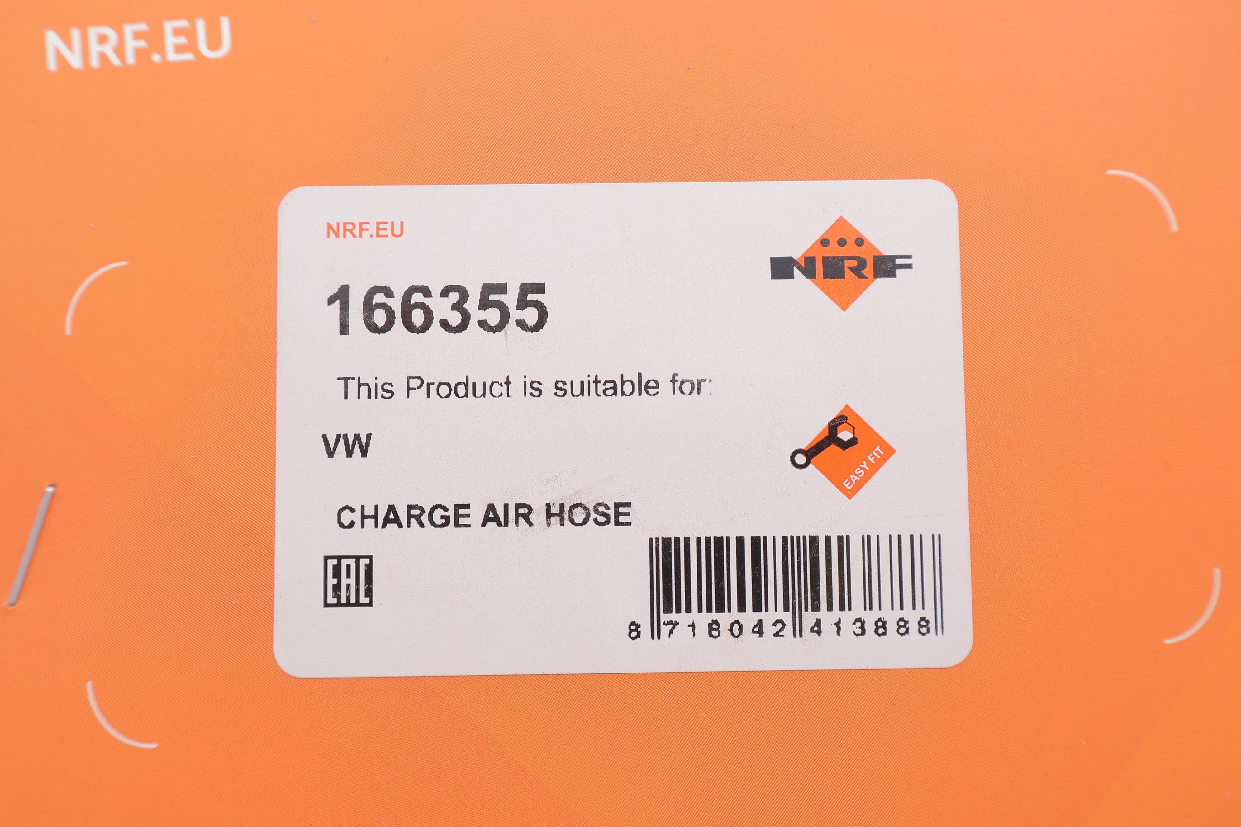 Патрубок інтеркулера VW Polo 1.6 TDI 09-15