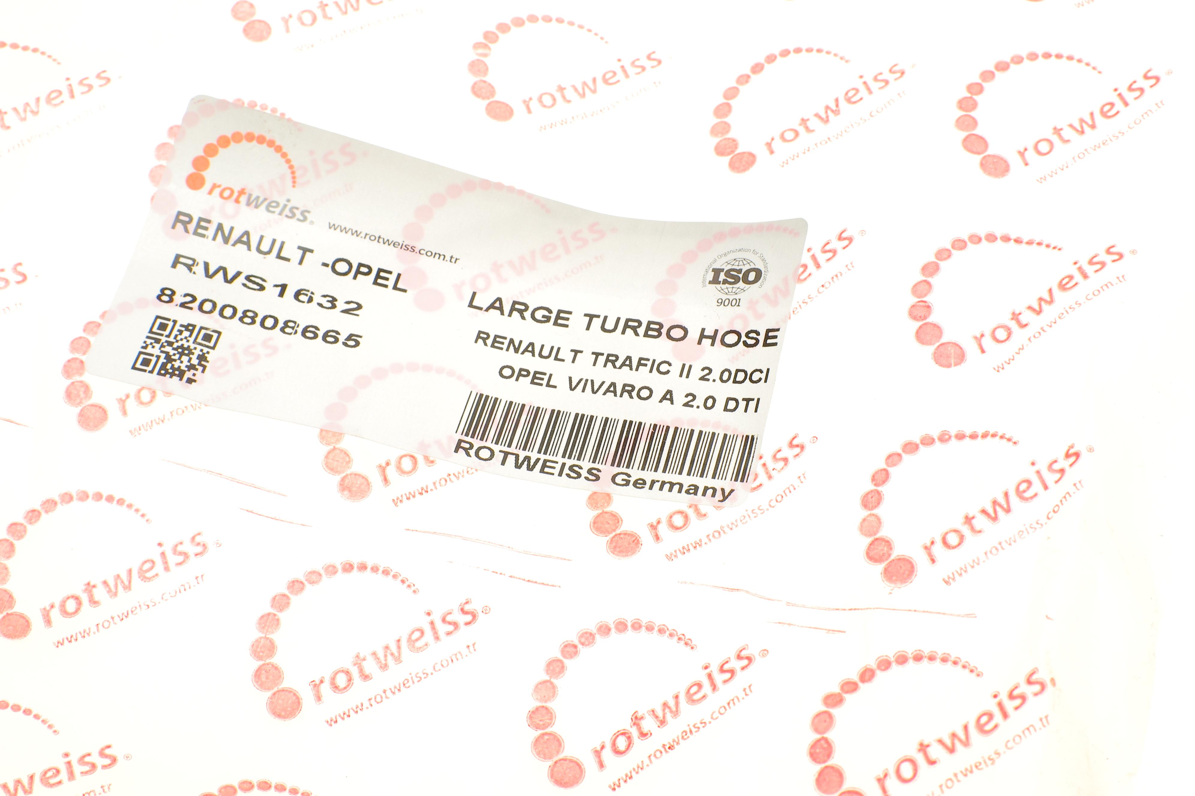 Патрубок інтеркулера (L) Renault Trafic II 2.0dCi 06-