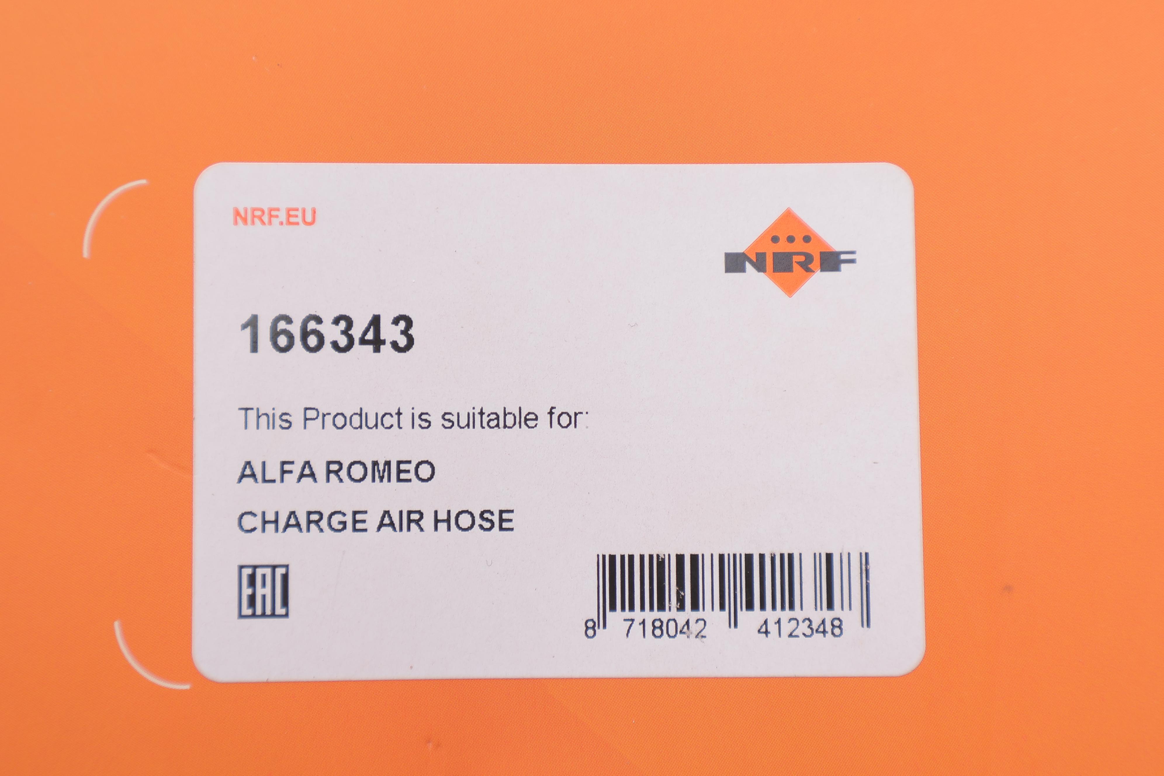 Патрубок інтеркулера (випуск) Alfa Romeo 147 1.9 JTD 00-10