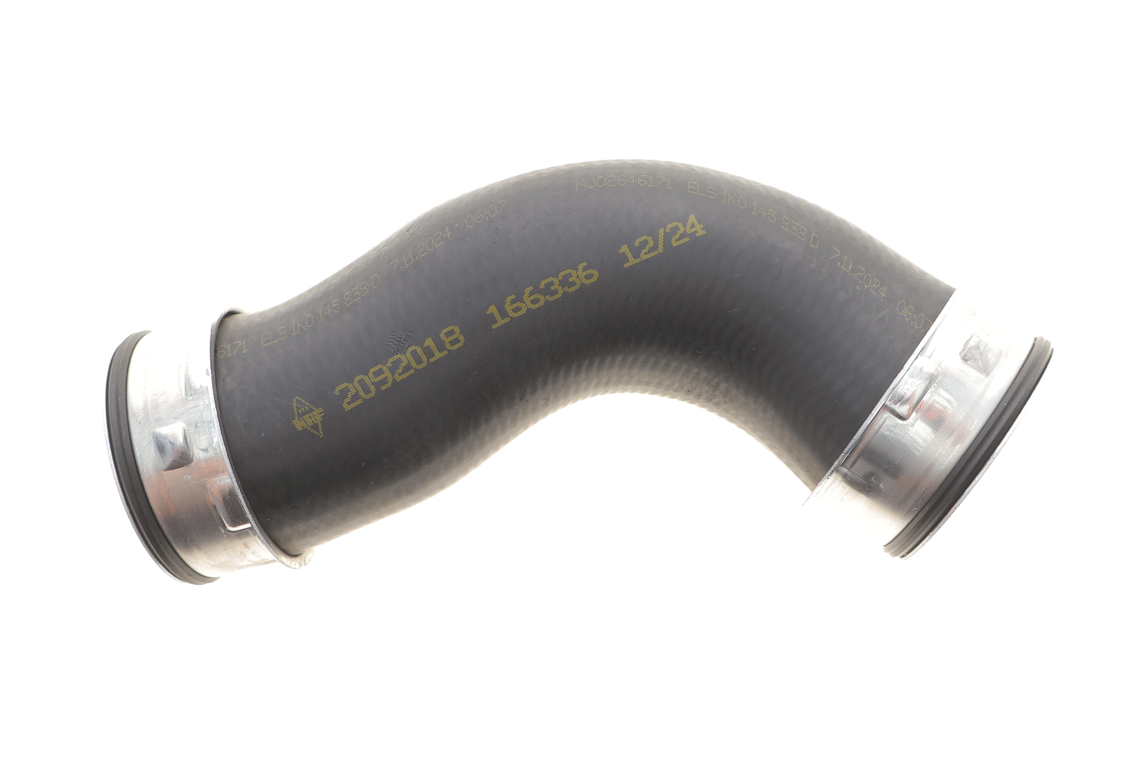 Патрубок інтеркулера (нижній) (L) Audi A3/Skoda Octavia/SuperB/VW Golf/Jetta/Passat 2.0D 03- (ззаду)