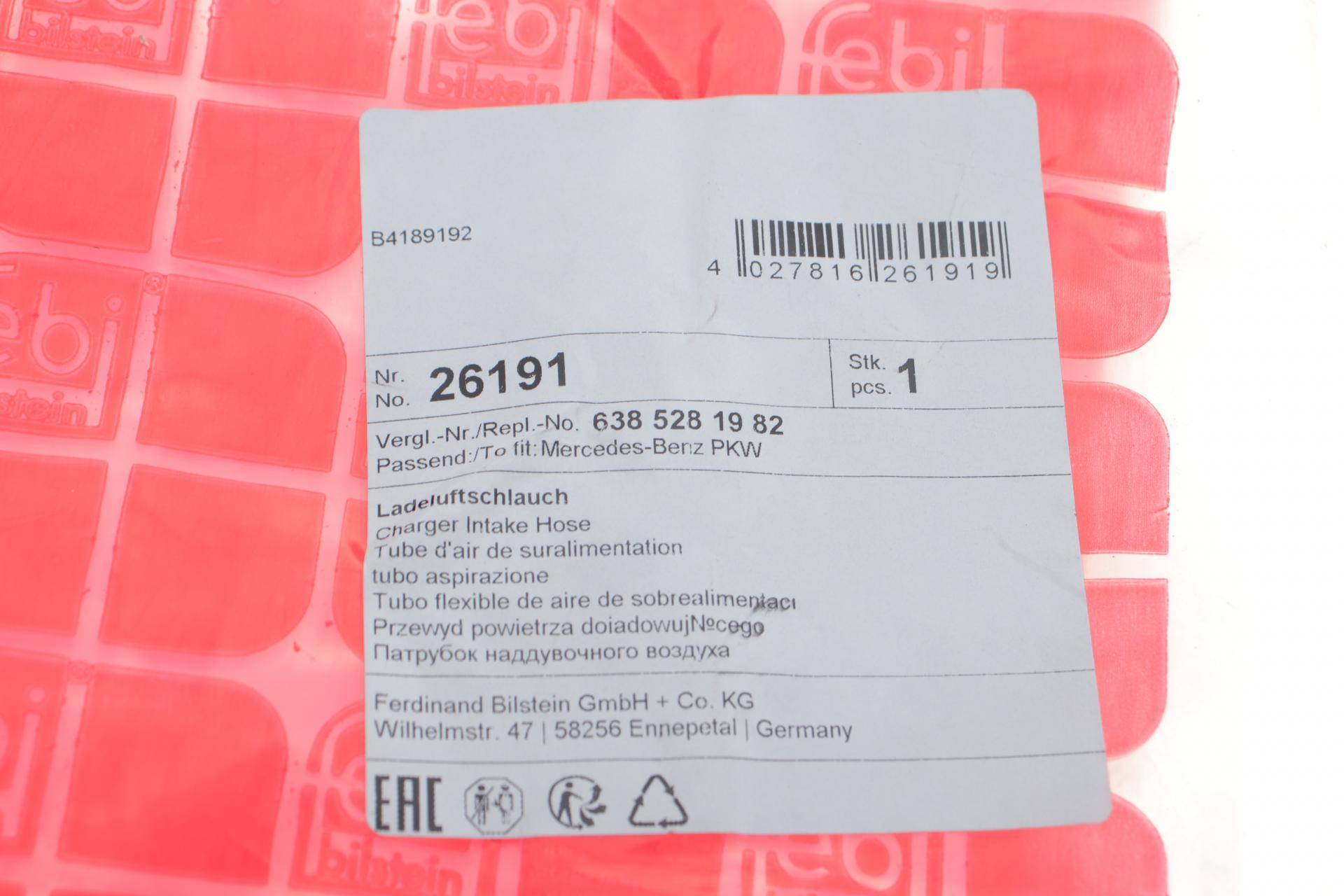 Патрубок інтеркулера (верхній) MB Vito (W638) 2.2CDI